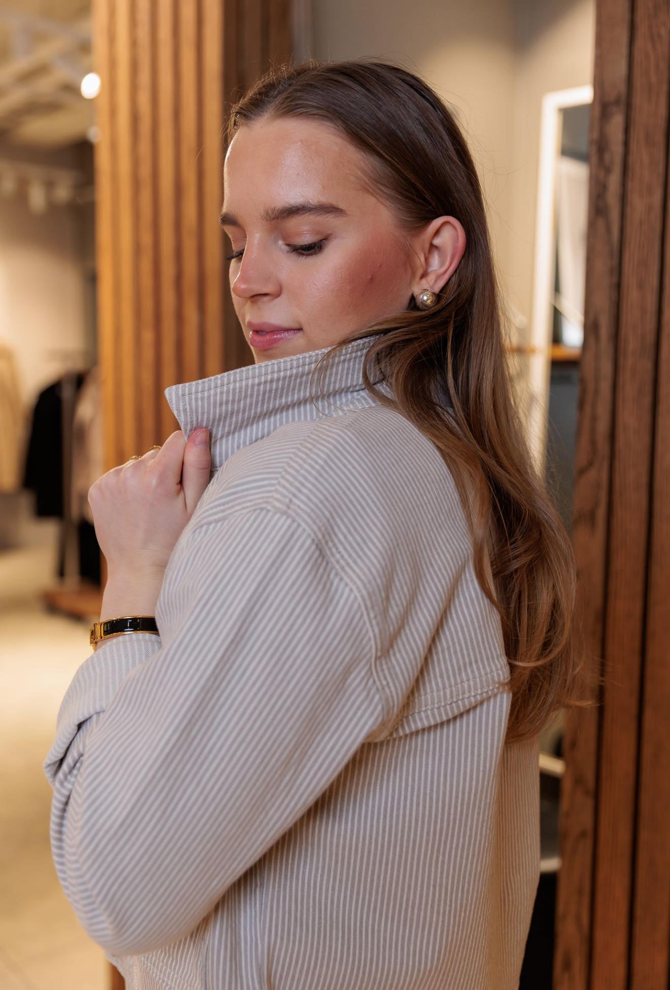 Alba Krista Langt Skjørt - Beige/ Beige
