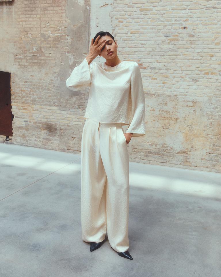 Selene Topp - Beige/ Birch