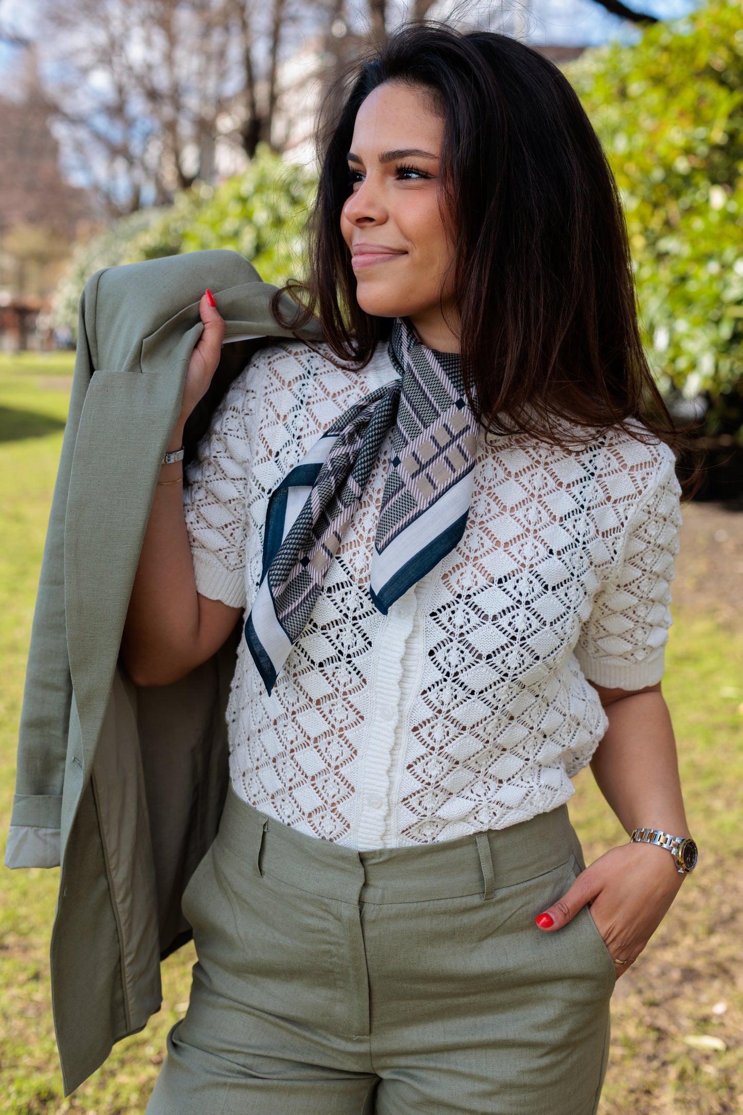Tania Rita Blazer - Grønn/ Vetiver