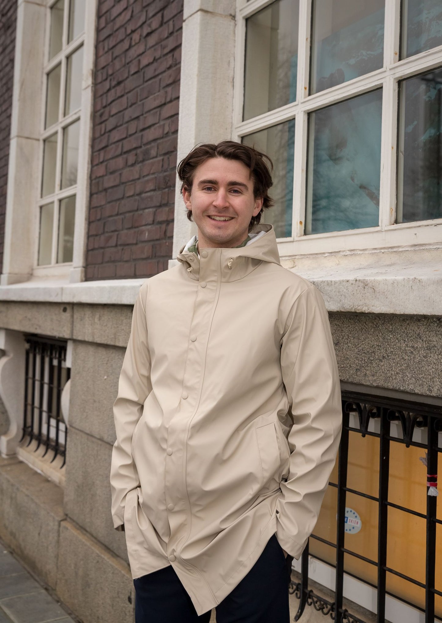 Magnus Regn Jakke - Beige/ Oatmeal