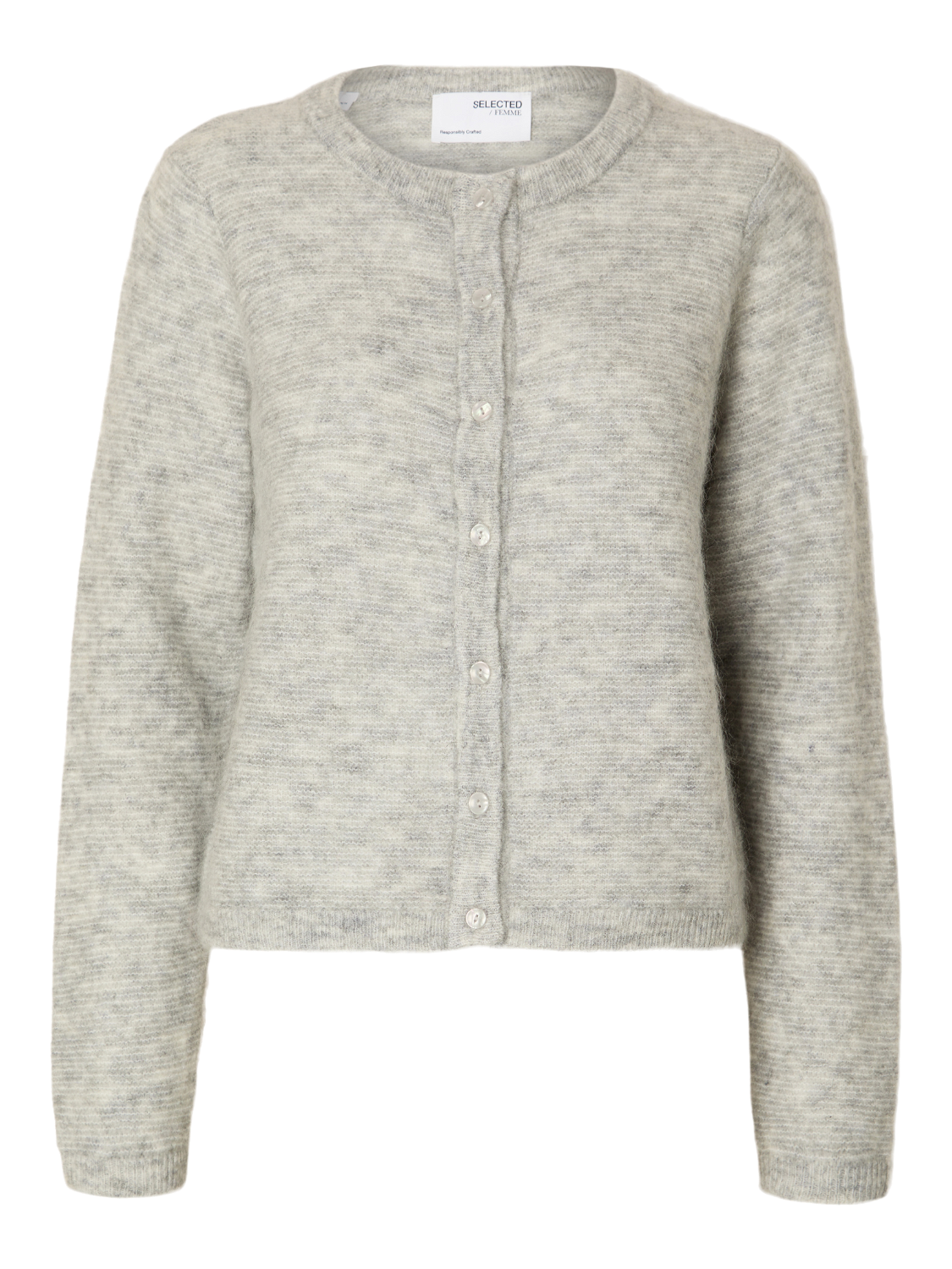 SELECTED FEMME - LIVE Cardigan - Light Grey Melange