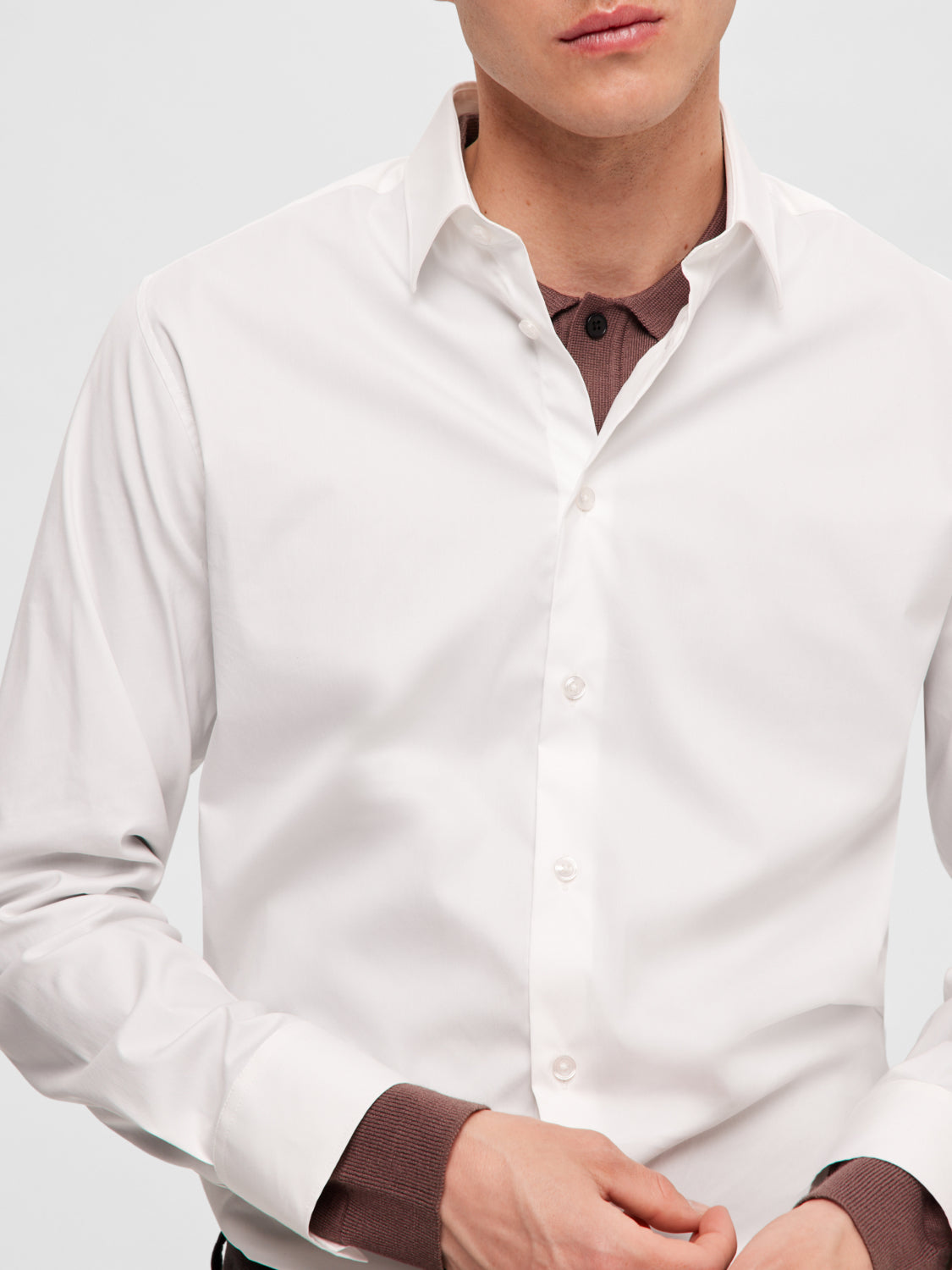 Slim Travel Skjorte - Hvit/ Bright White