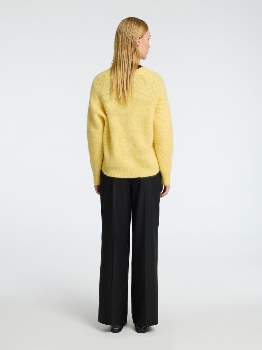 Lulu Strikket Cardigan - Gul/ Sundress