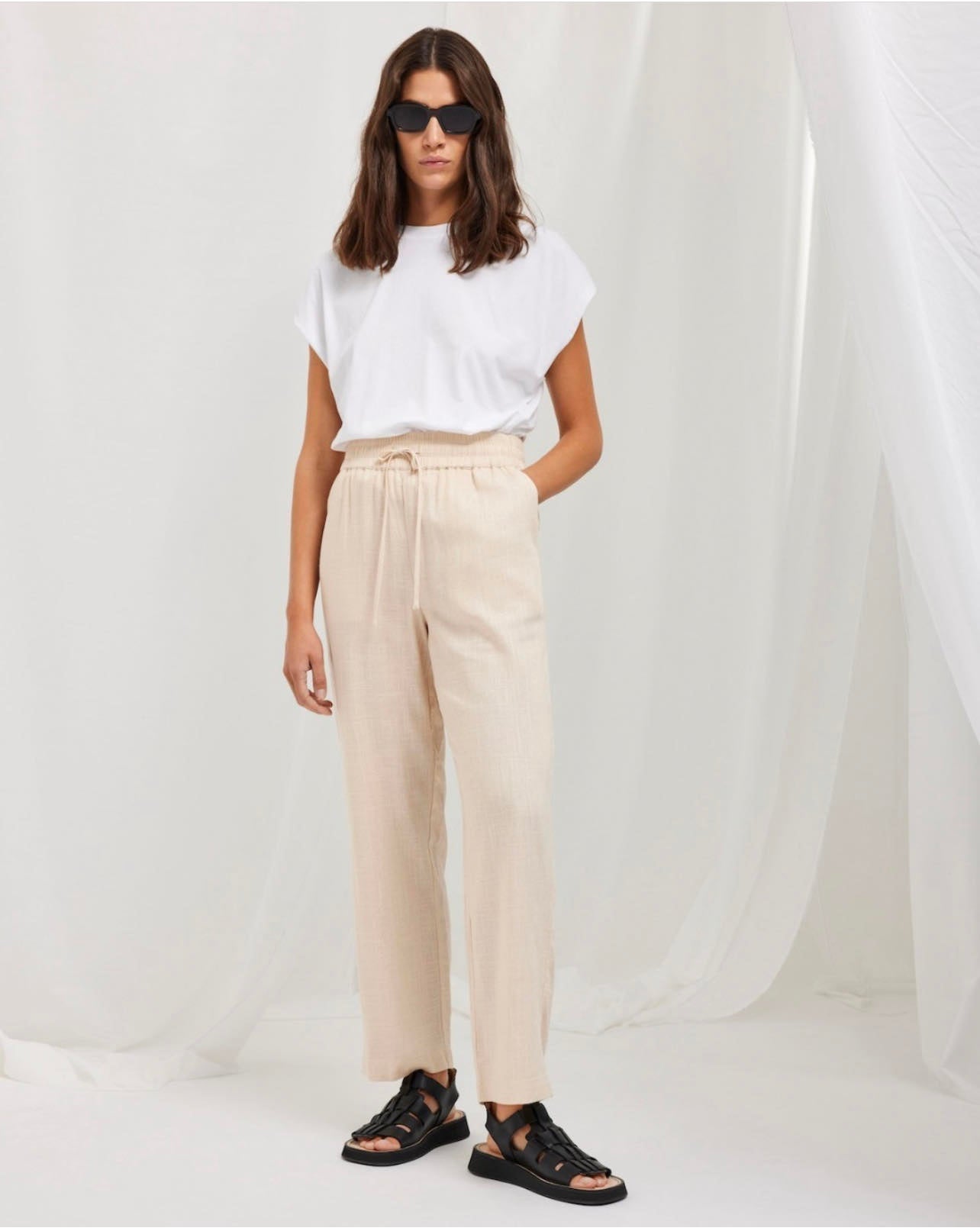 Viva Gulia Linbukse - Beige/ Sand