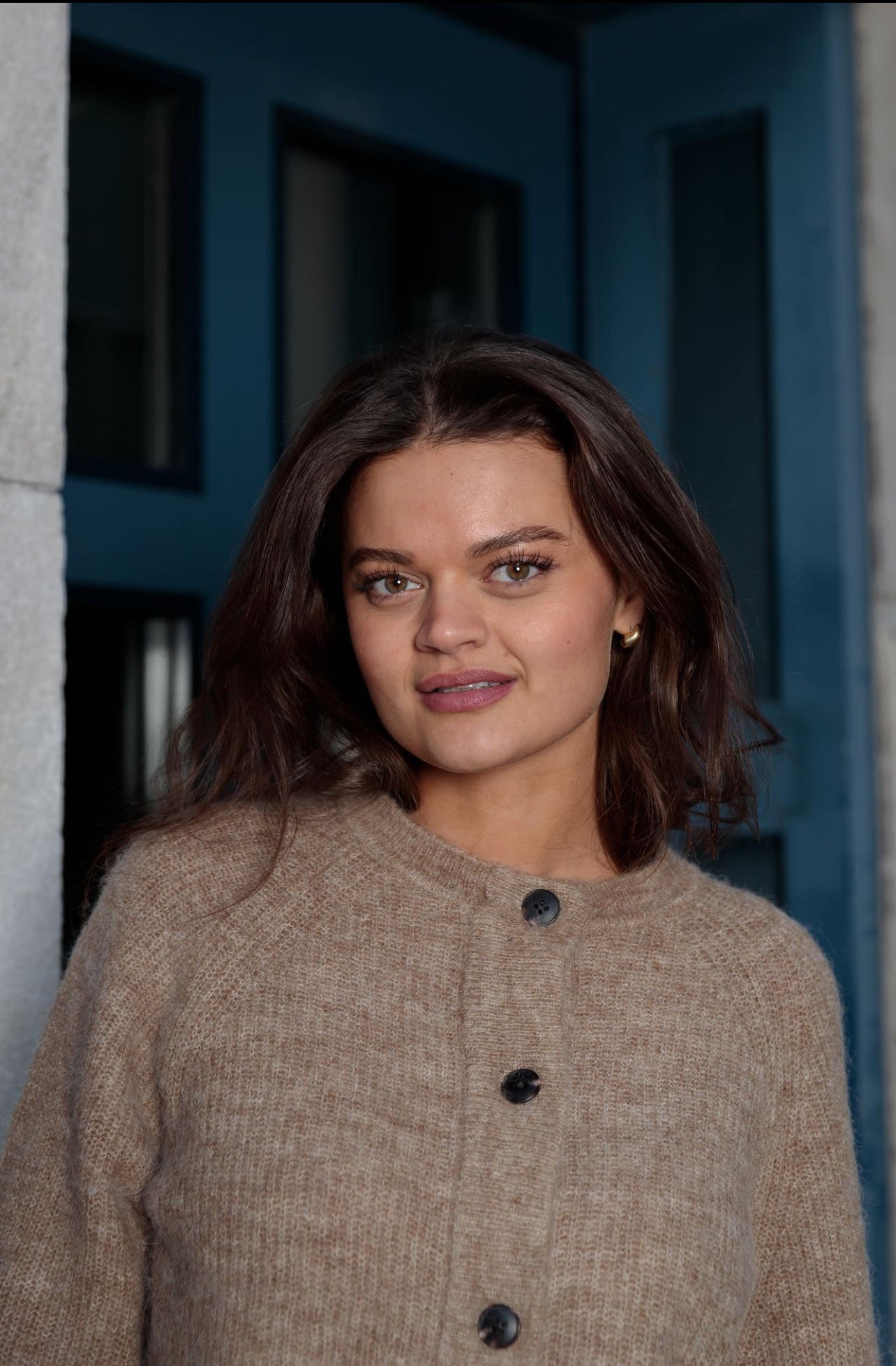 Lulu Strikket Cardigan - Brun/ Sepia Tint