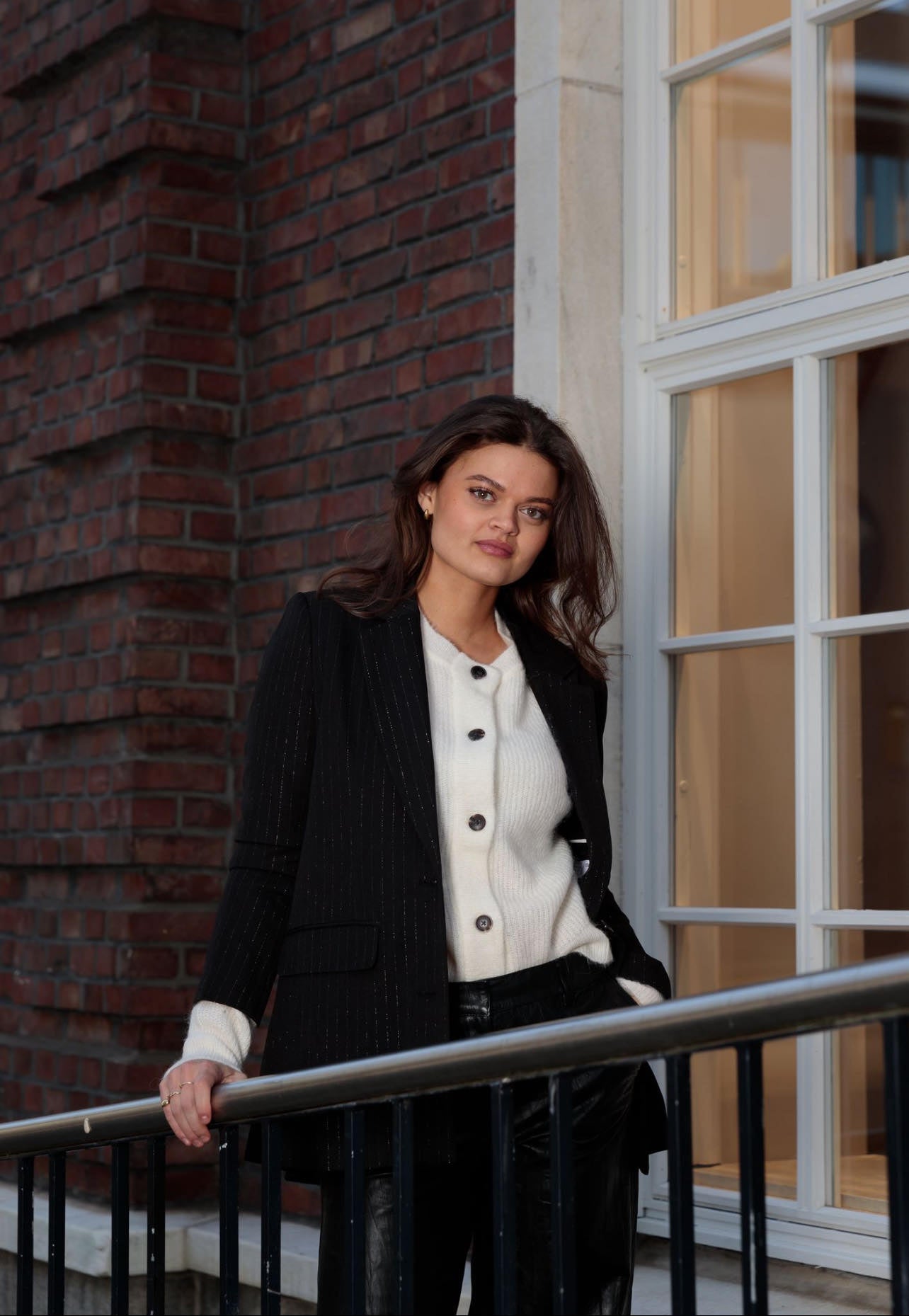 Lulu Strikket Cardigan - Hvit/ Snow White