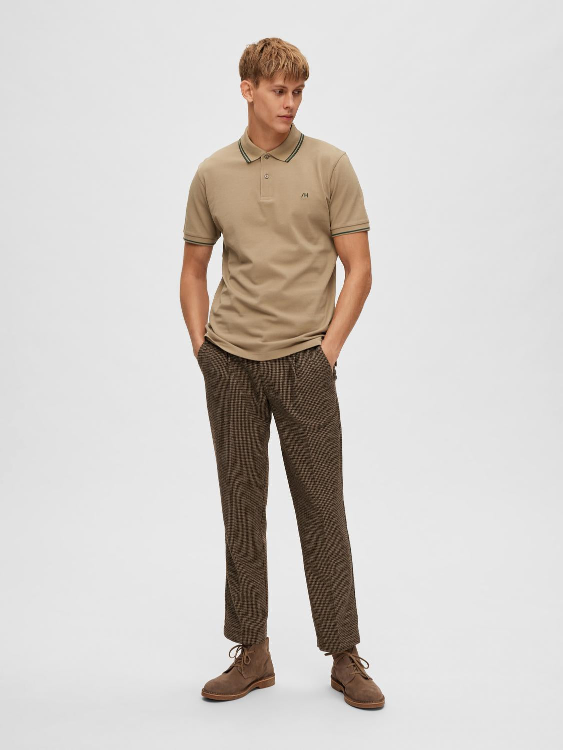 Dante Sport Polo Skjorte - Beige/ Kelp