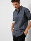 Slim Detail Skjorte - Blå/ Navy Blazer