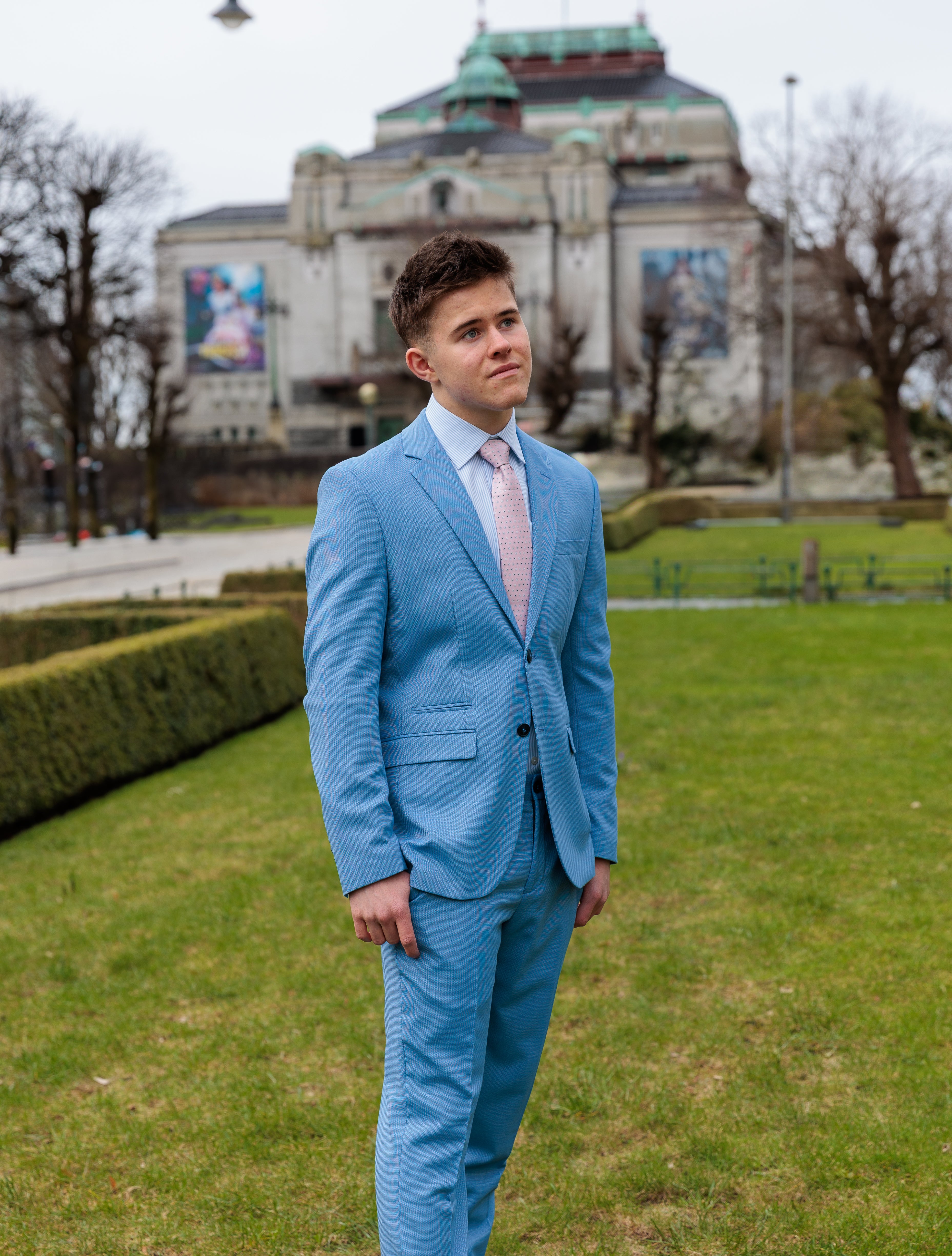 Slim Neil Blazer - Blå/ Light Blue