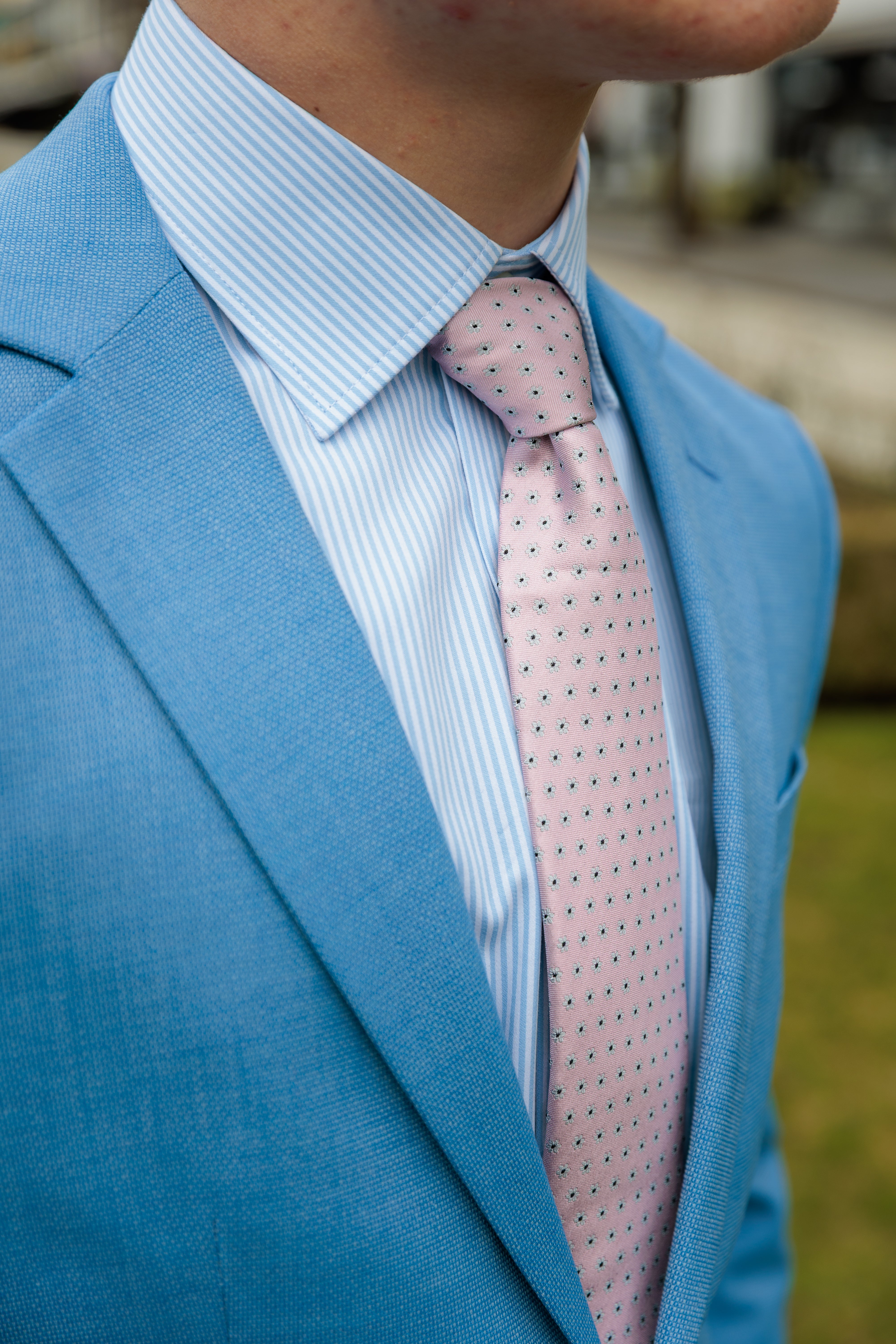 Slim Neil Blazer - Blå/ Light Blue