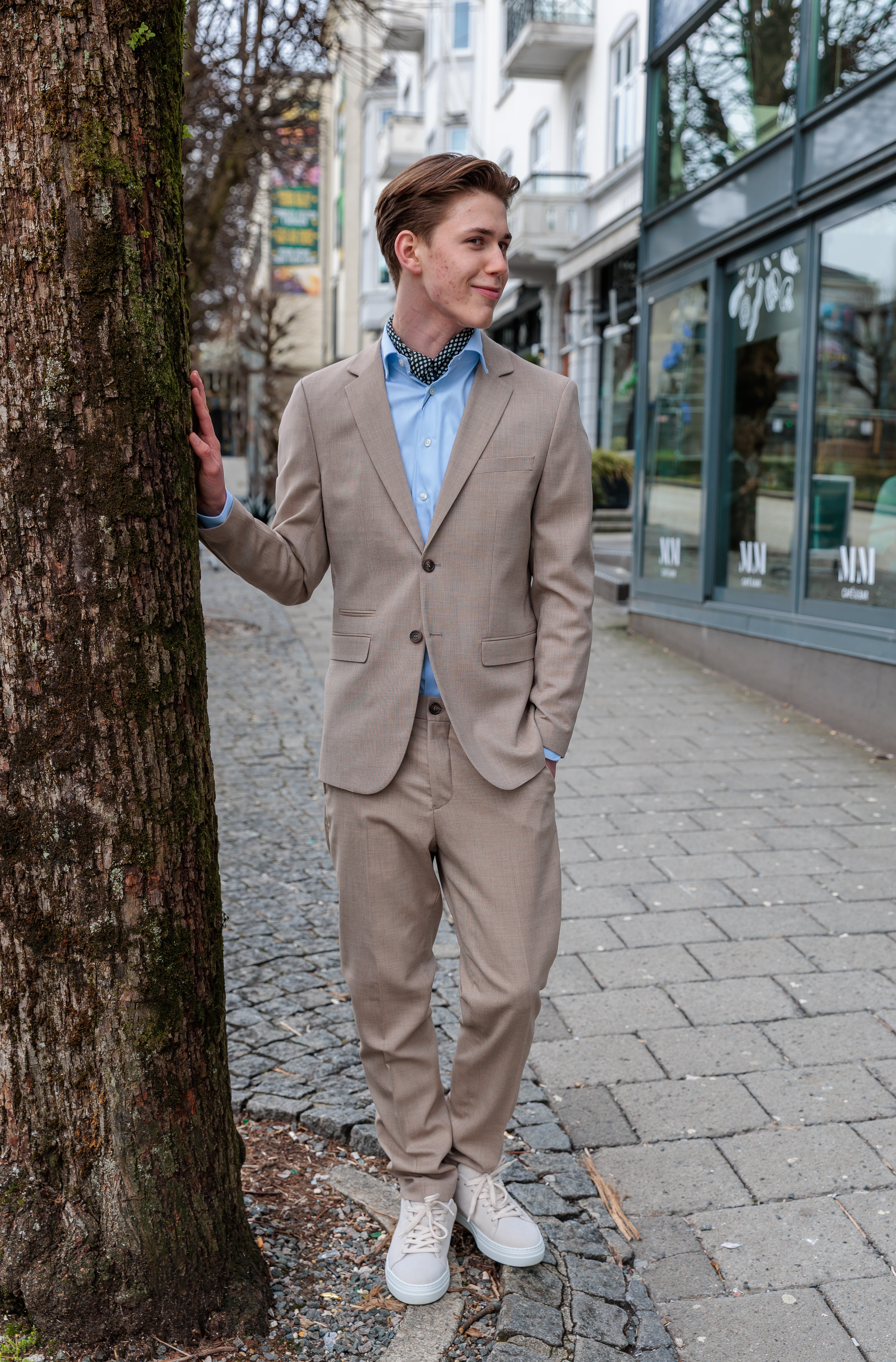 Neil Dressjakke Blazer - Beige/ Sand