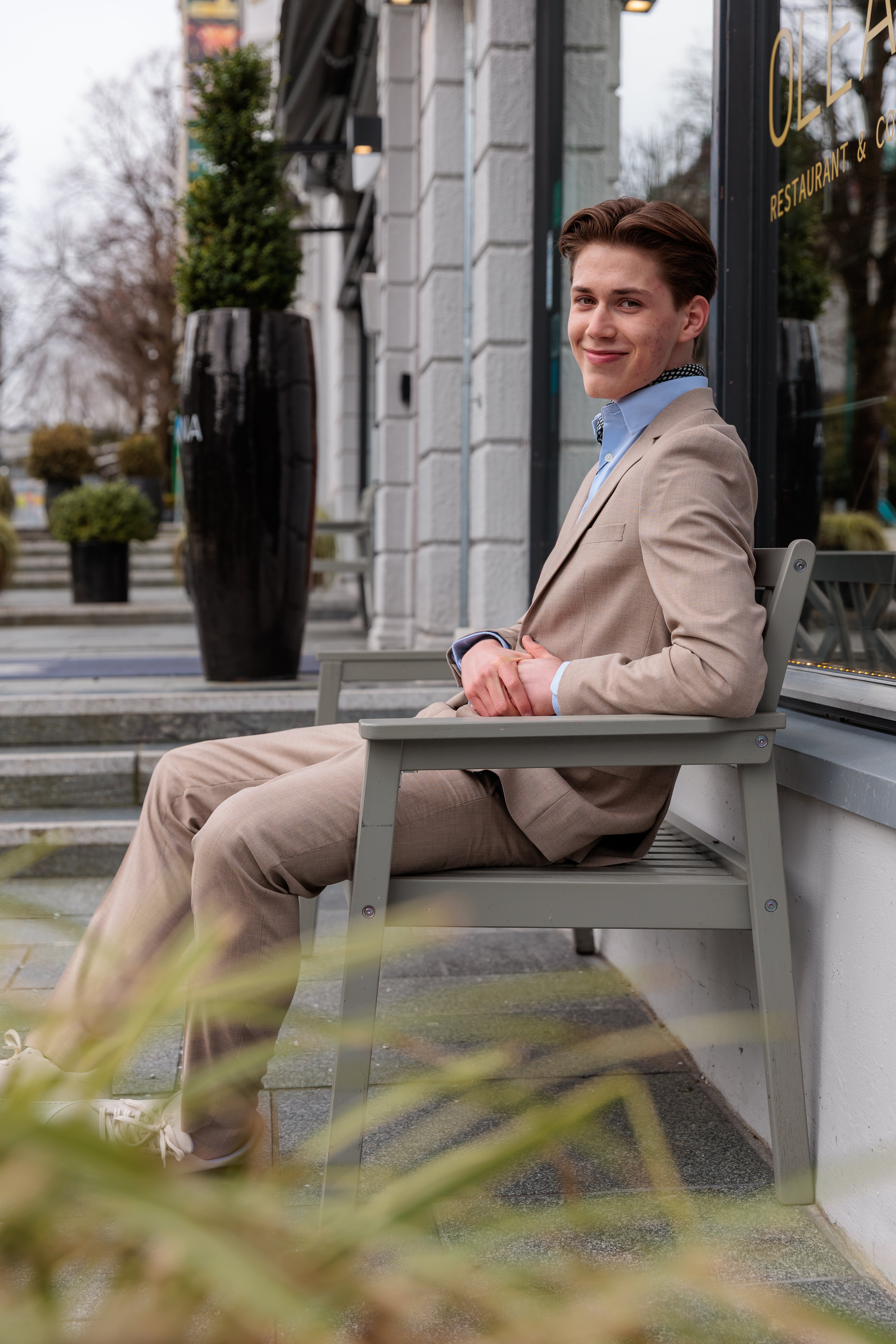 Neil Dressjakke Blazer - Beige/ Sand