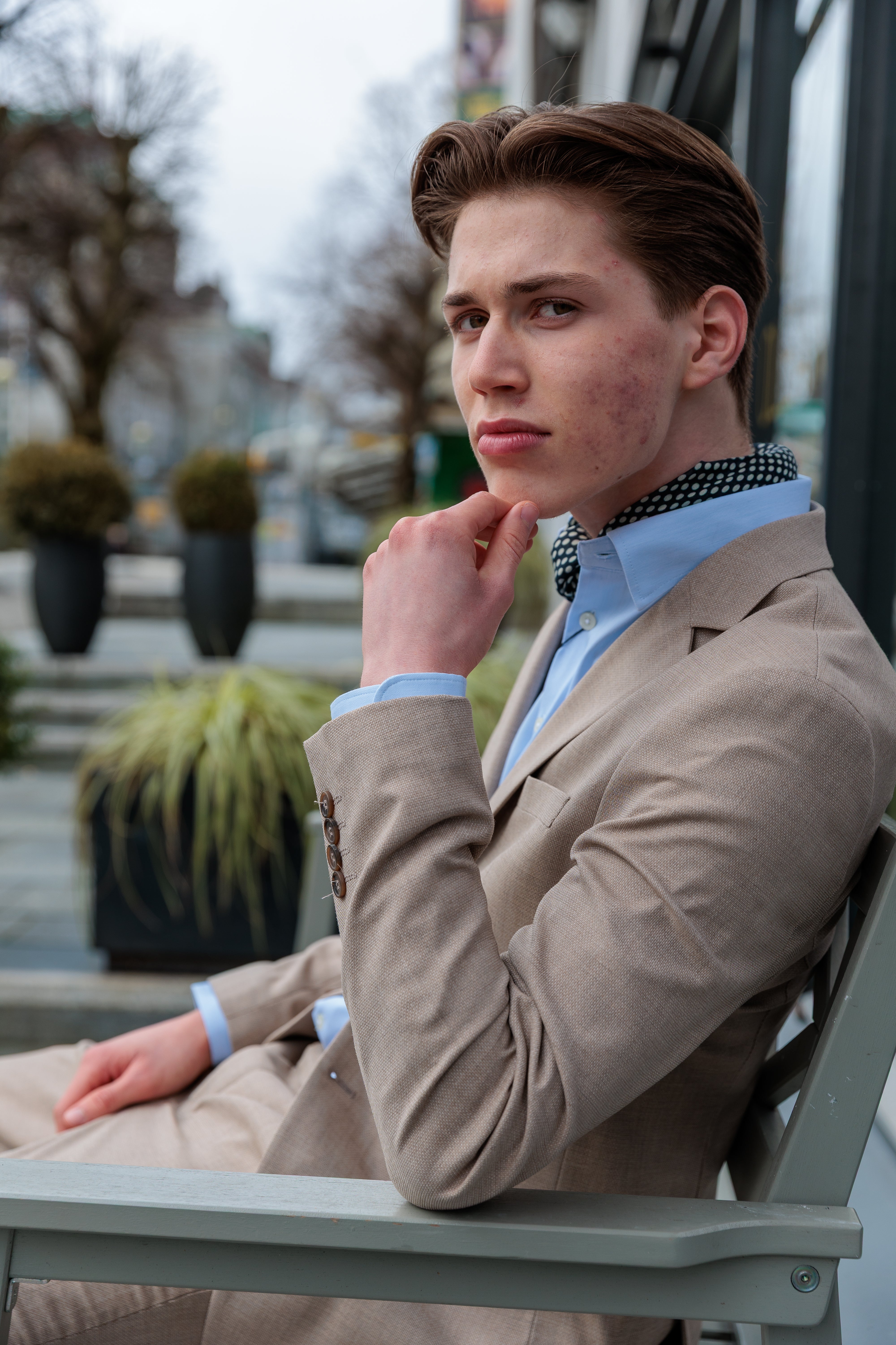 Neil Dressjakke Blazer - Beige/ Sand