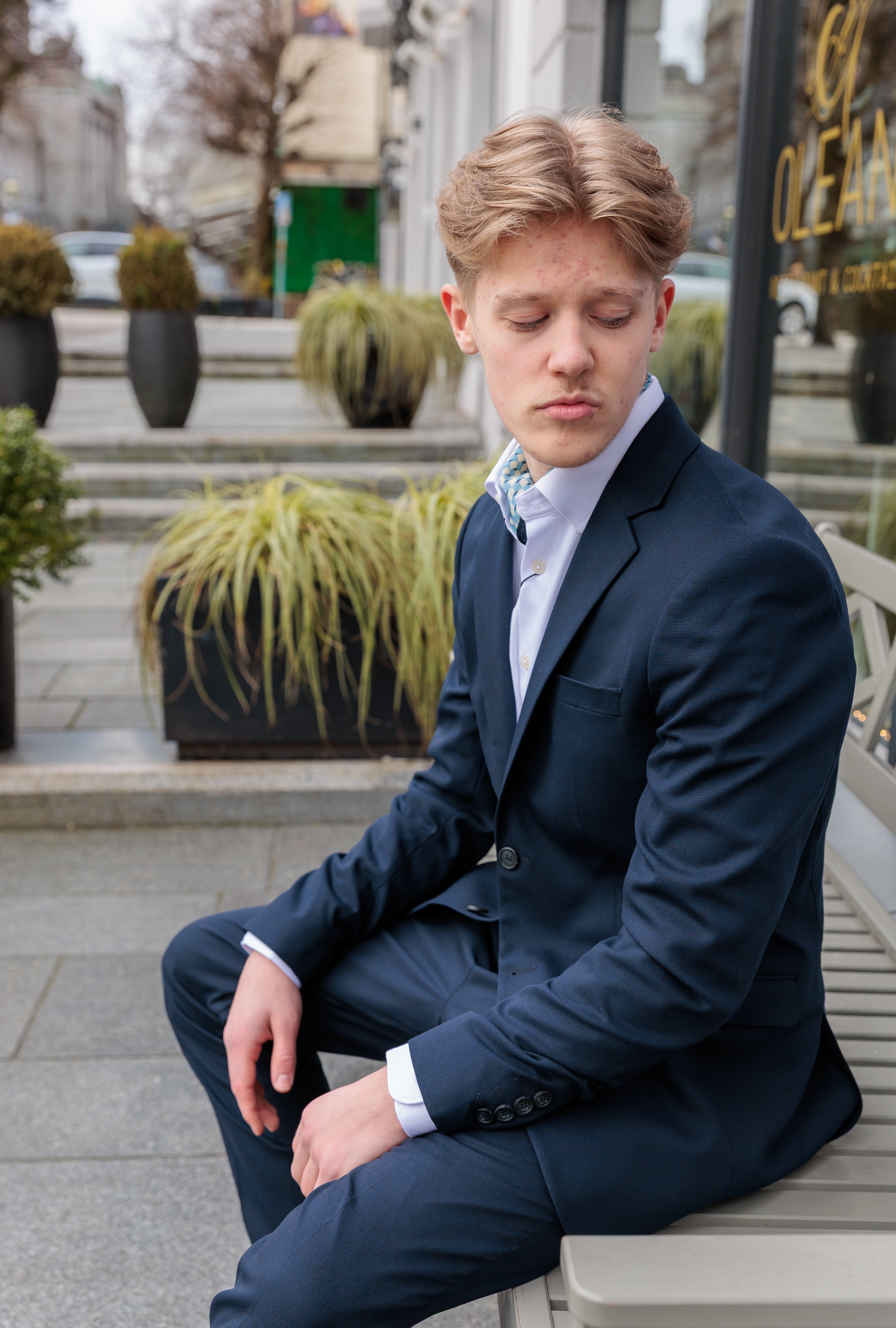 Neil Dressjakke Blazer - Blå/ Navy Blazer