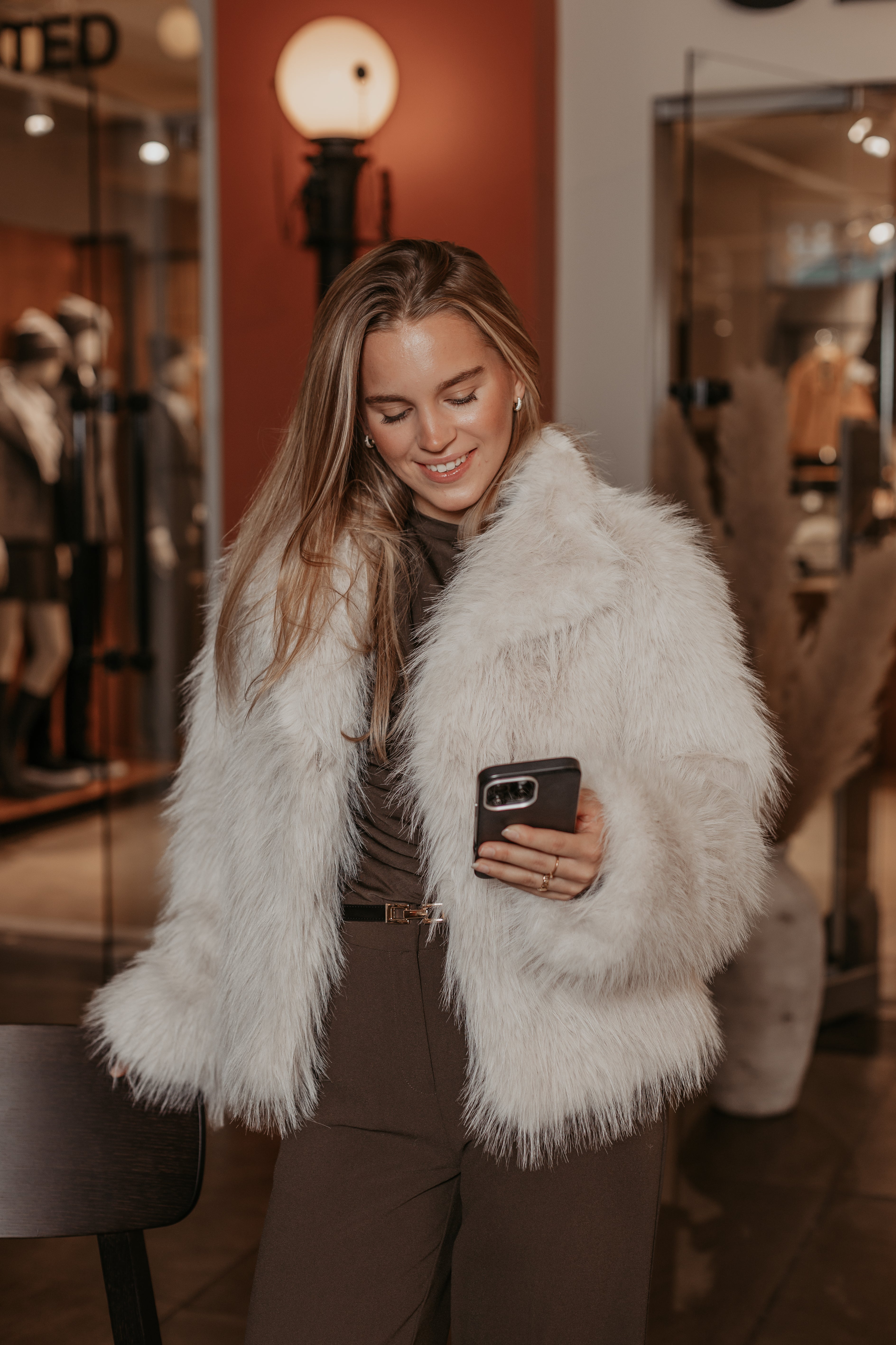 Brea Jakke - Beige/ Birch