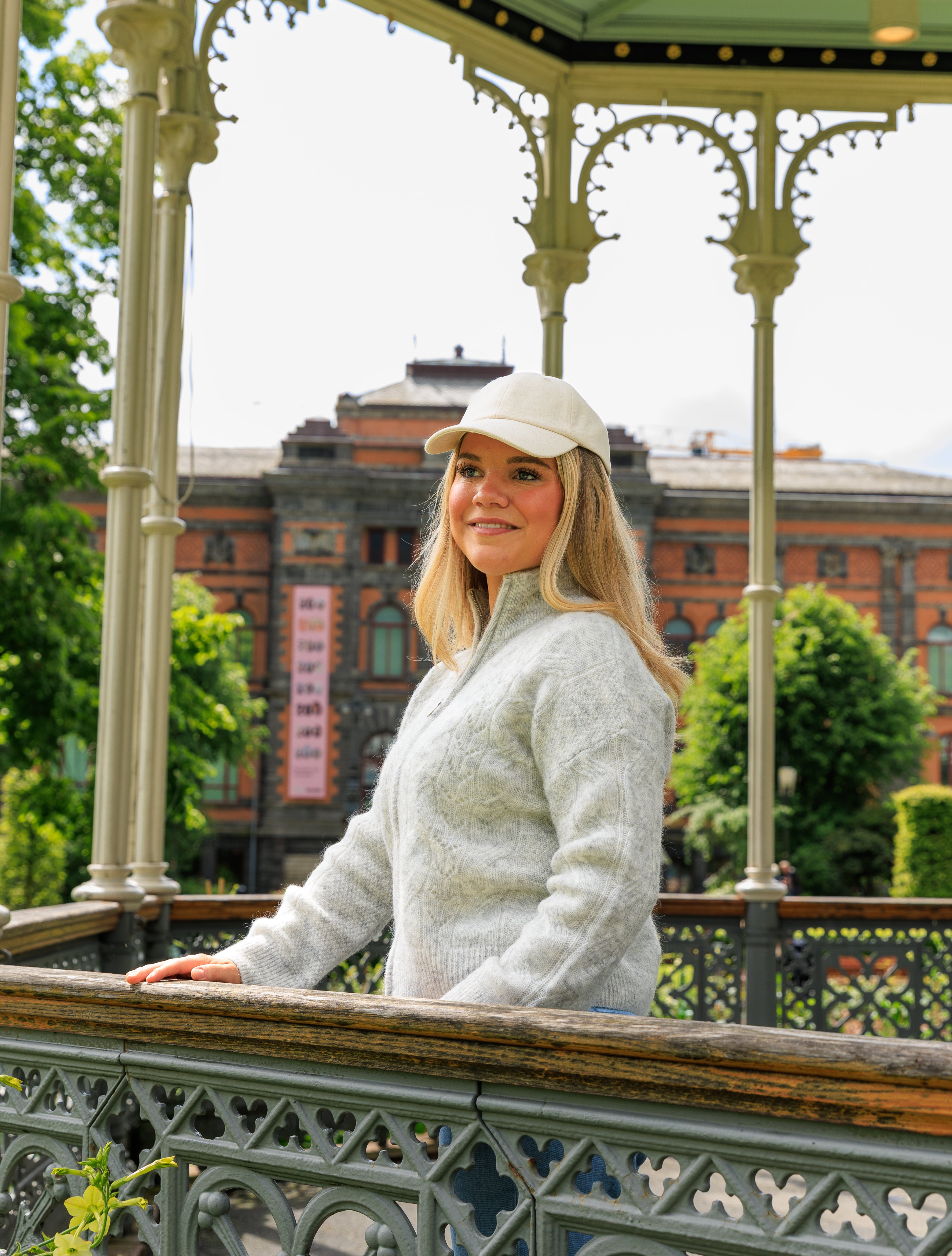 Vera Zip strikket Cardigan - Grå/ Light Grey Melange