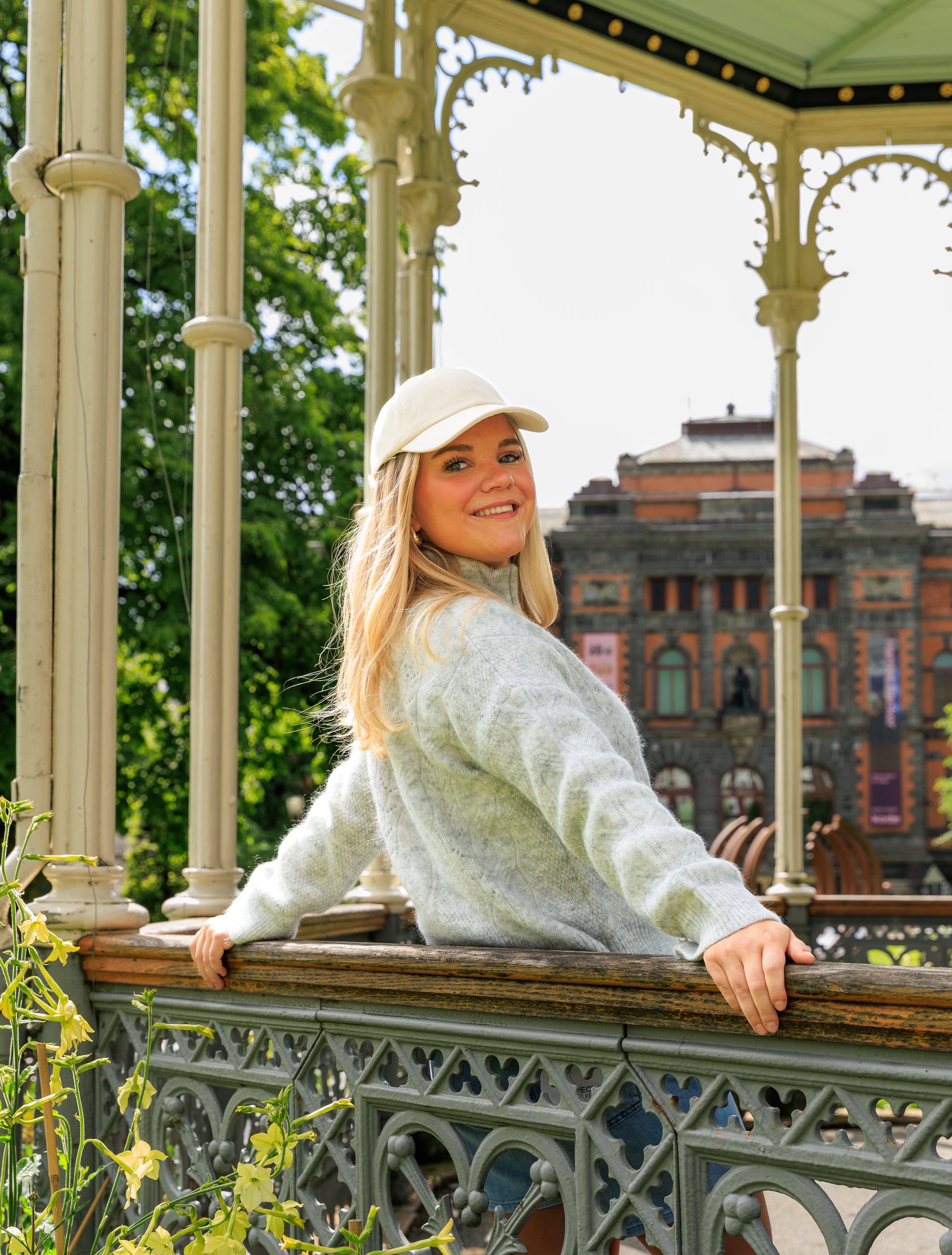 Vera Zip strikket Cardigan - Grå/ Light Grey Melange