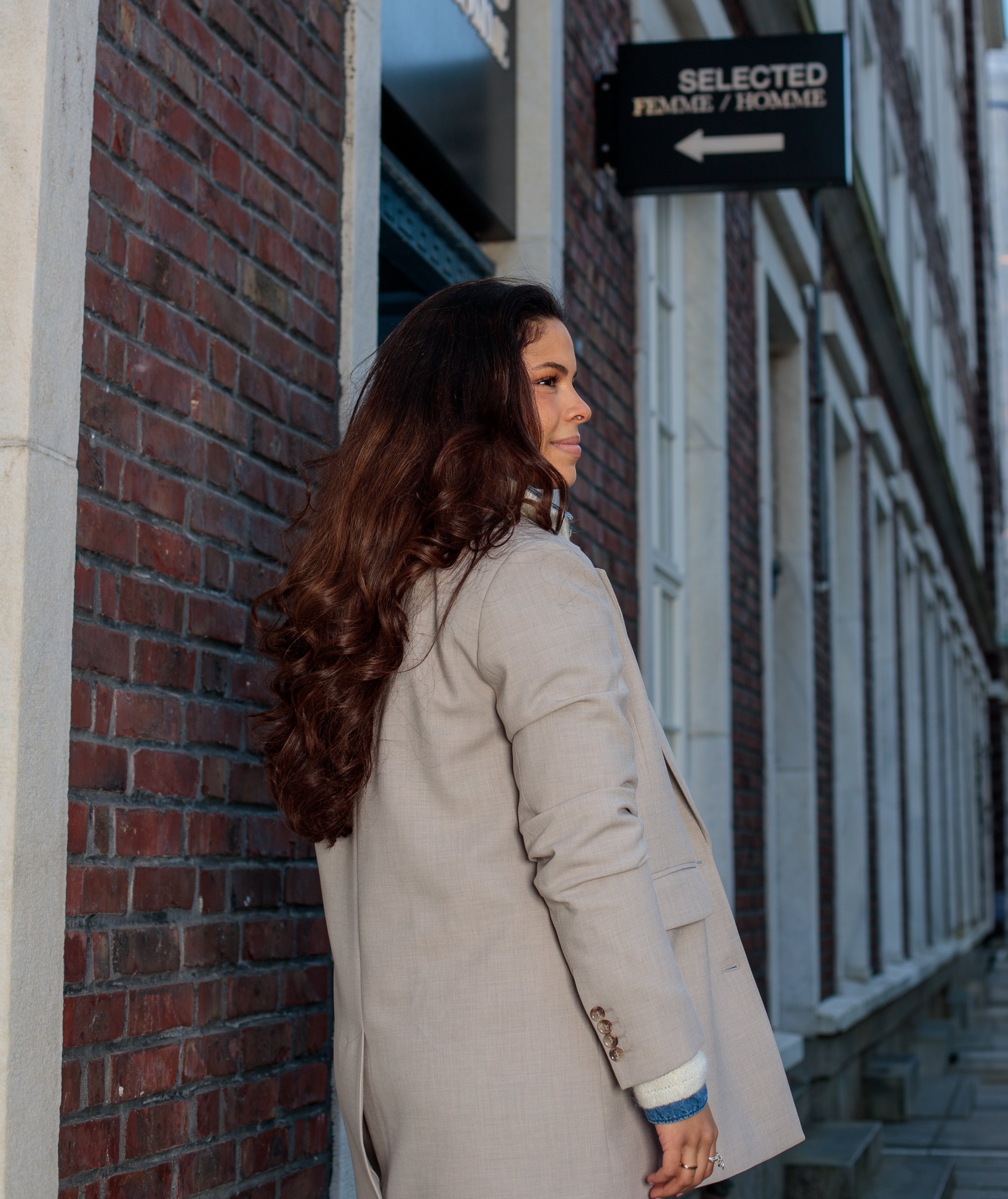 Rita Blazer  - Beige/ Island Fossil