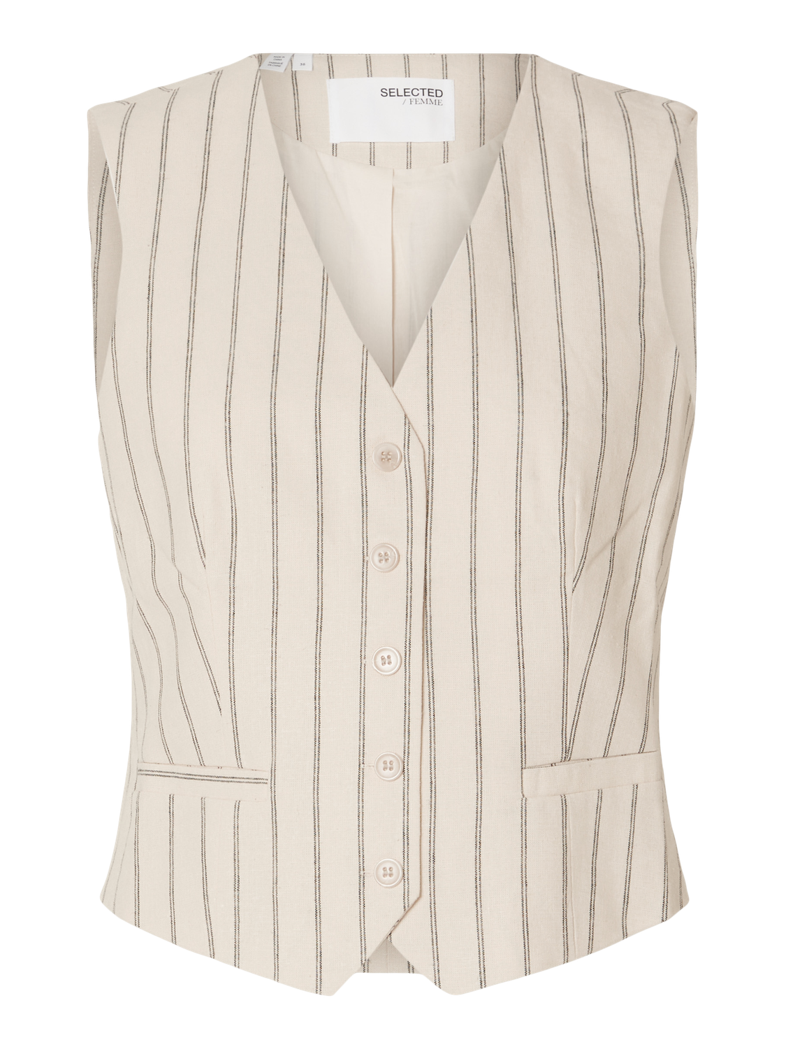 Tania Hilda Vest - Beige/ Sandshell