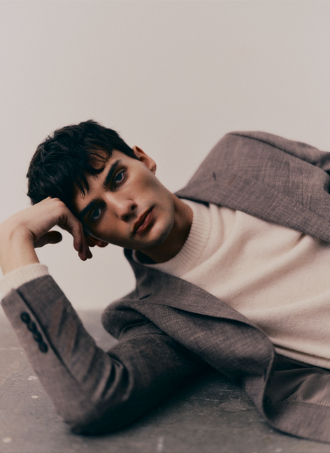 Slim Oasis Lin Blazer - Brun/ Dark Sand Melange