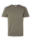 Pima V-Neck T-Skjorte - Grønn/ Kalamata