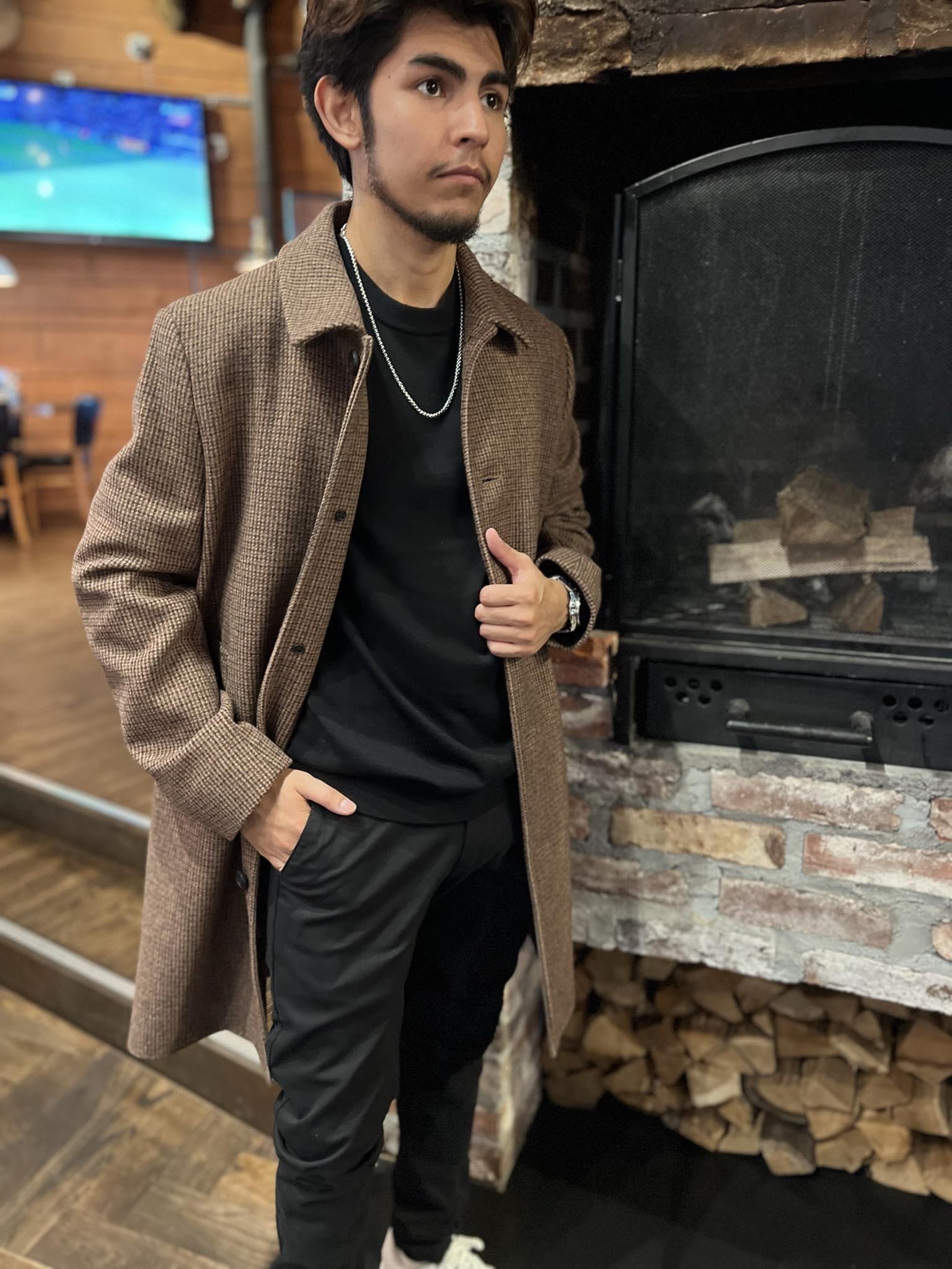 Archive Rutete Frakk - Brun/ Oatmeal