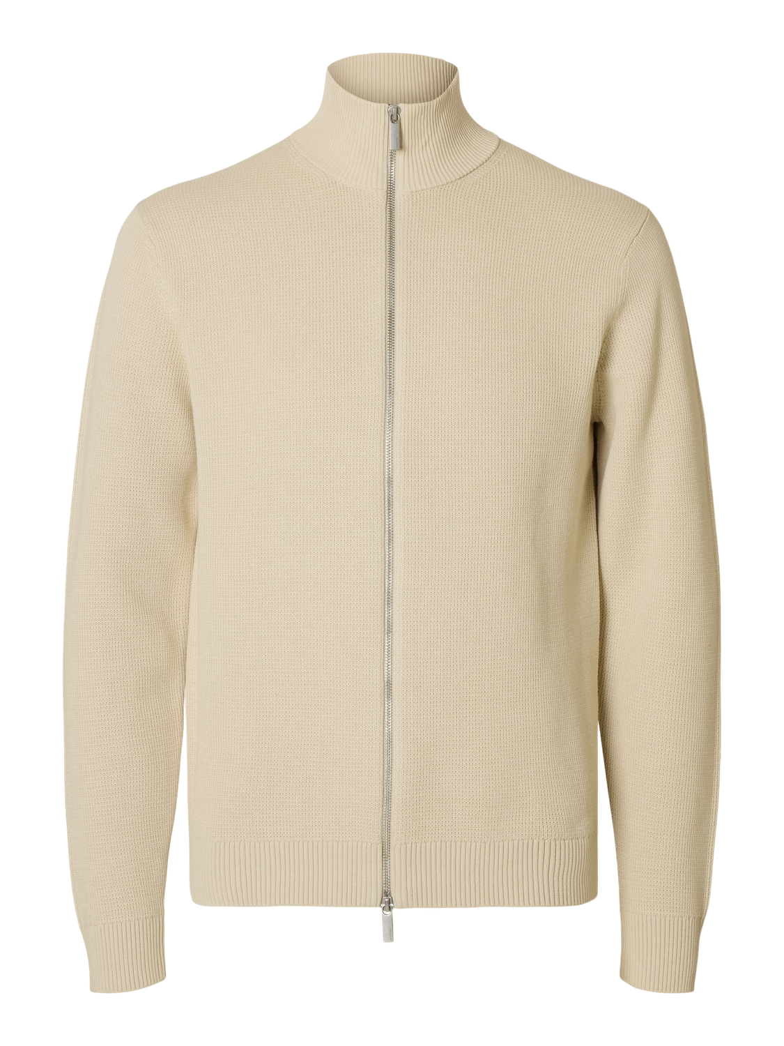 Dane Full Zip Cardigan - Beige/ Oatmeal