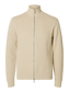 Dane Full Zip Cardigan - Beige/ Oatmeal