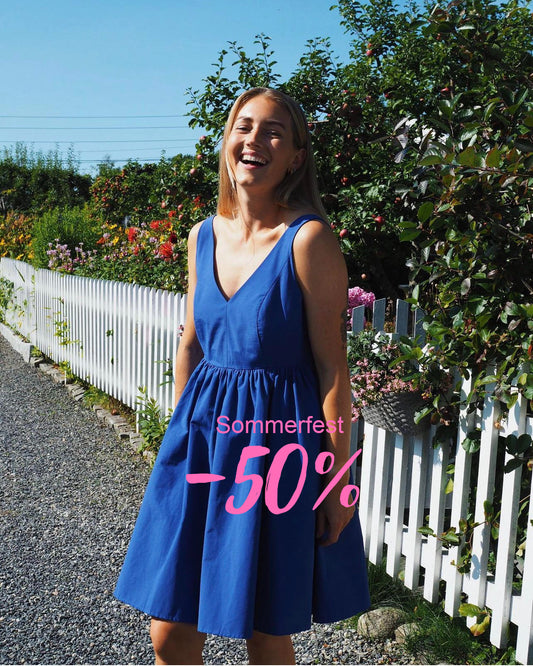 SELECTED FEMME - FELIA KJOLE - BLÅ