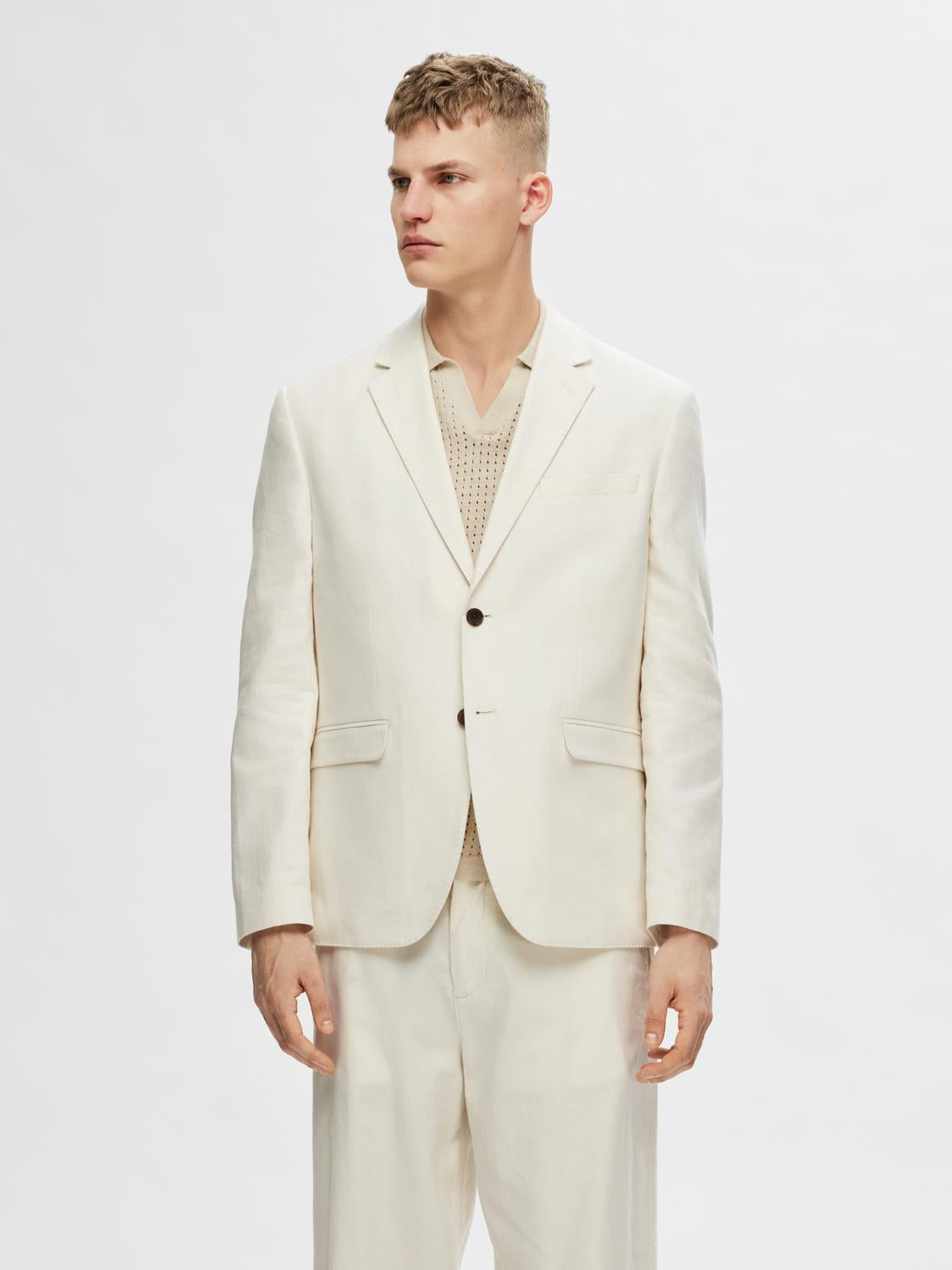 Regular Malik Blazer - Beige/ Egret