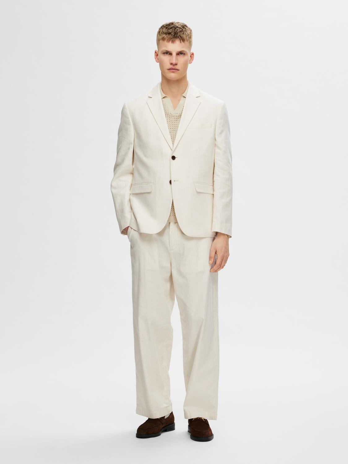 Regular Malik Blazer - Beige/ Egret