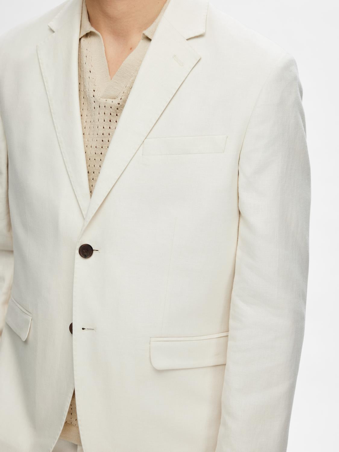 Regular Malik Blazer - Beige/ Egret