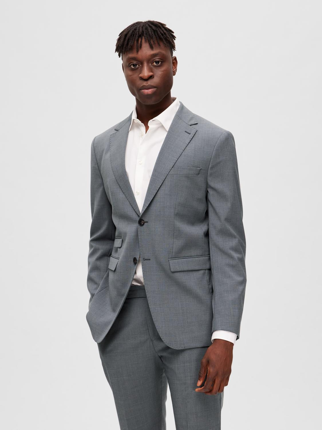 Slim Elton Blazer - Grå/ Grey