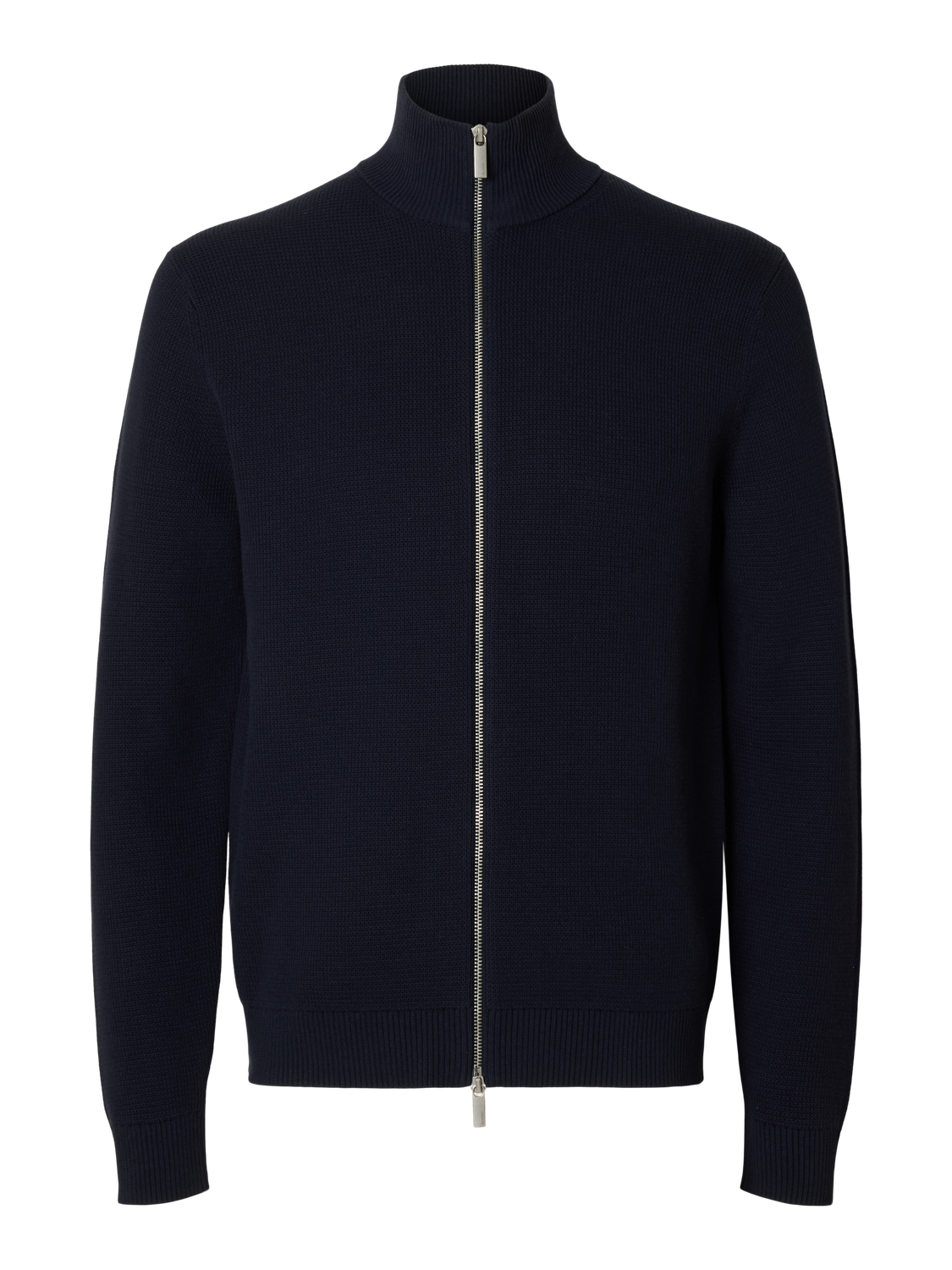 Dane Full Zip Cardigan - Blå/ Sky Captain