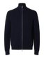 Dane Full Zip Cardigan - Blå/ Sky Captain