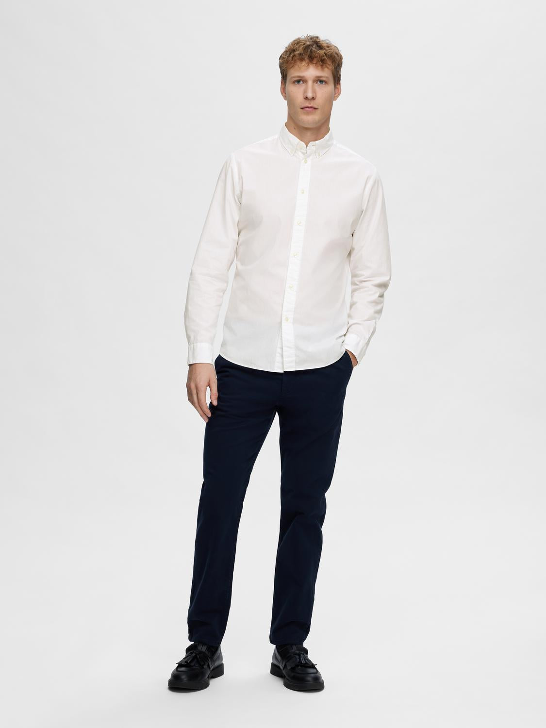 SLHSLIMRICK-POPLIN Shirt - White