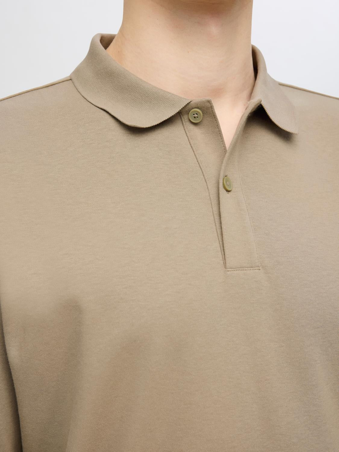 Slim Toulouse Polo-Skjorte - Beige/ Pure Cashmere