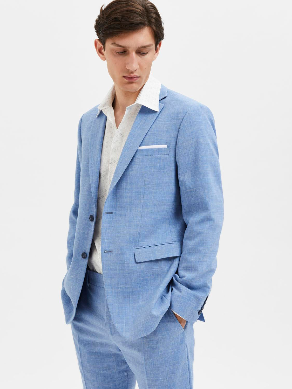 Slim Oasis Blazer - Blå/ Light Blue