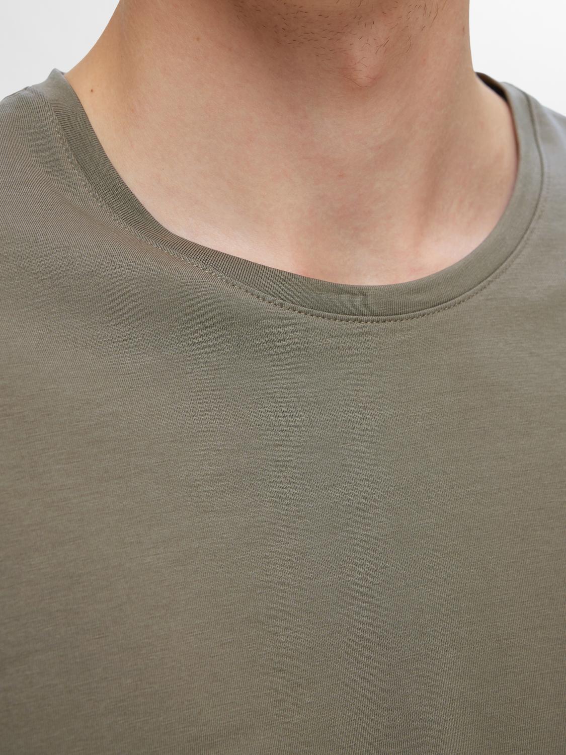 Pima bomull O-neck T-Skjorte - Grønn/ Kalamata