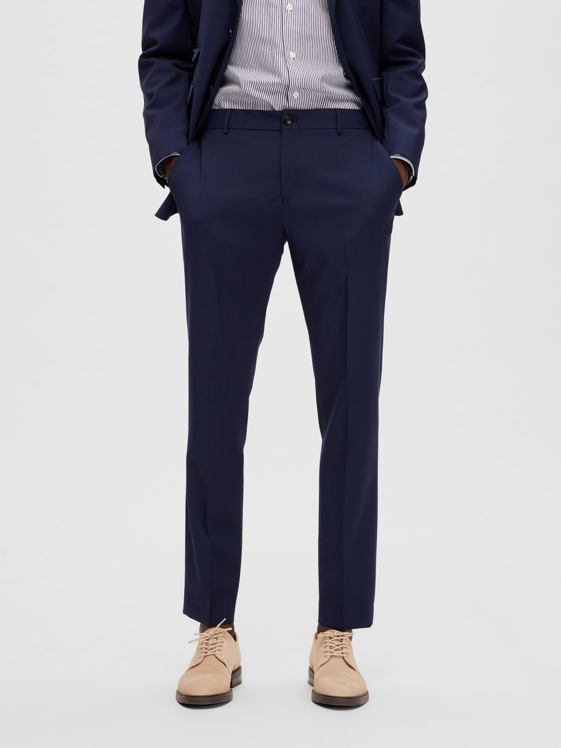 Slim Elton Dressbukser - Blå/ Navy Blazer