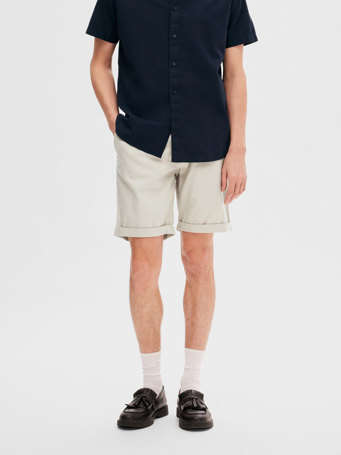 Luton Flex Shorts - Beige/ Pure Cashmere