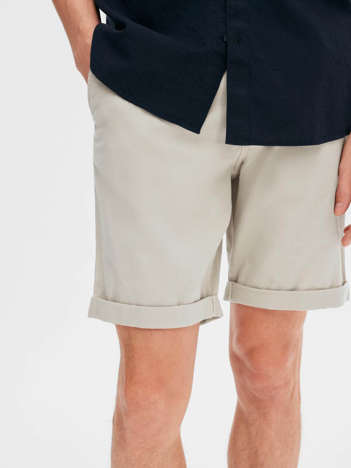 Luton Flex Shorts - Beige/ Pure Cashmere