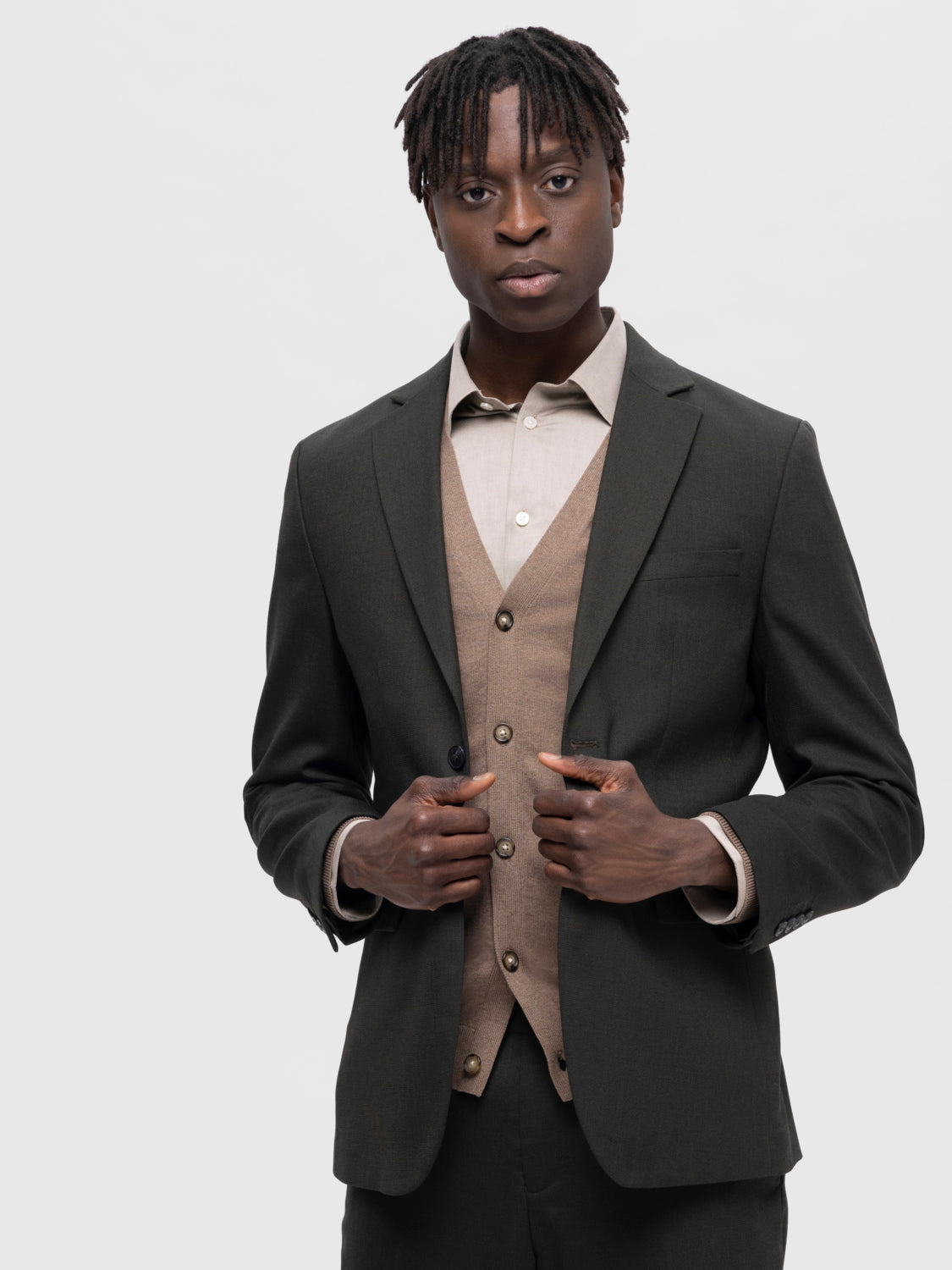 Neil Dressjakke Blazer - Grønn/ Dark Green