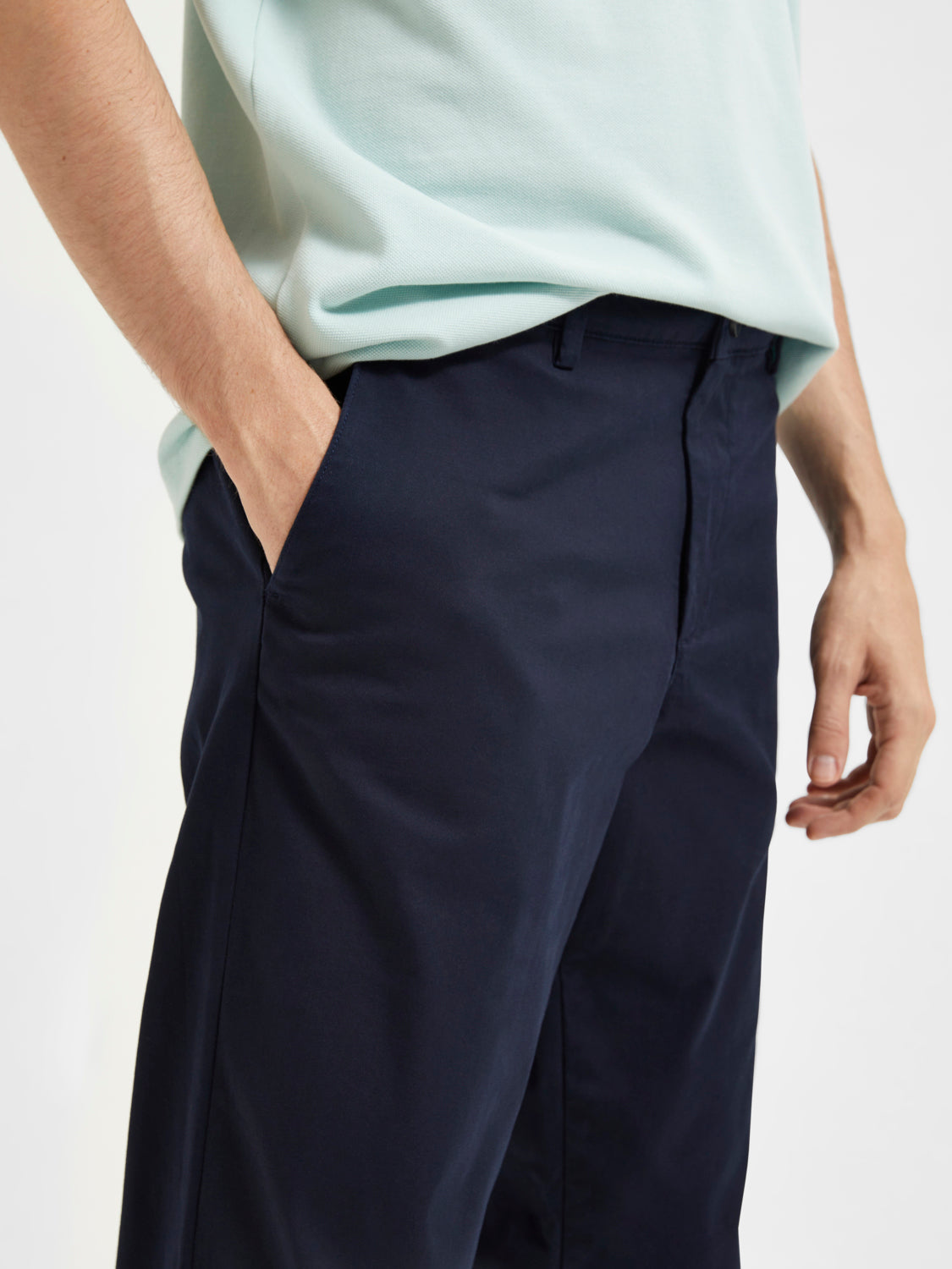 Straight New Miles Flex Chinos  - Blå/ Dark Sapphire
