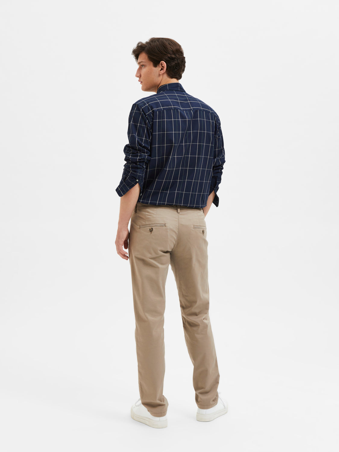 Slim Miles Chinos - Beige/ Greige