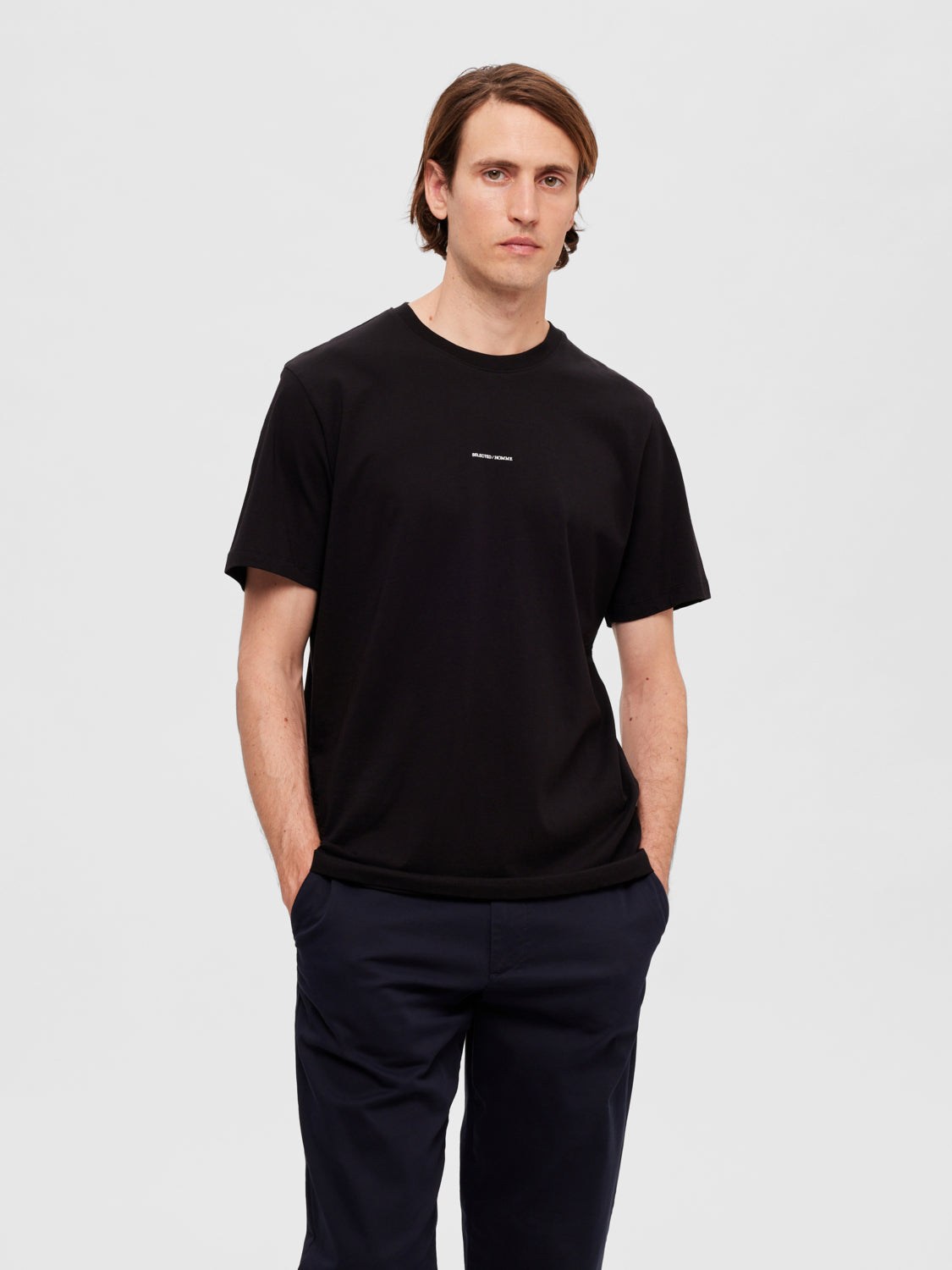 SELECTED HOMME - ASPEN T-Shirt - Black