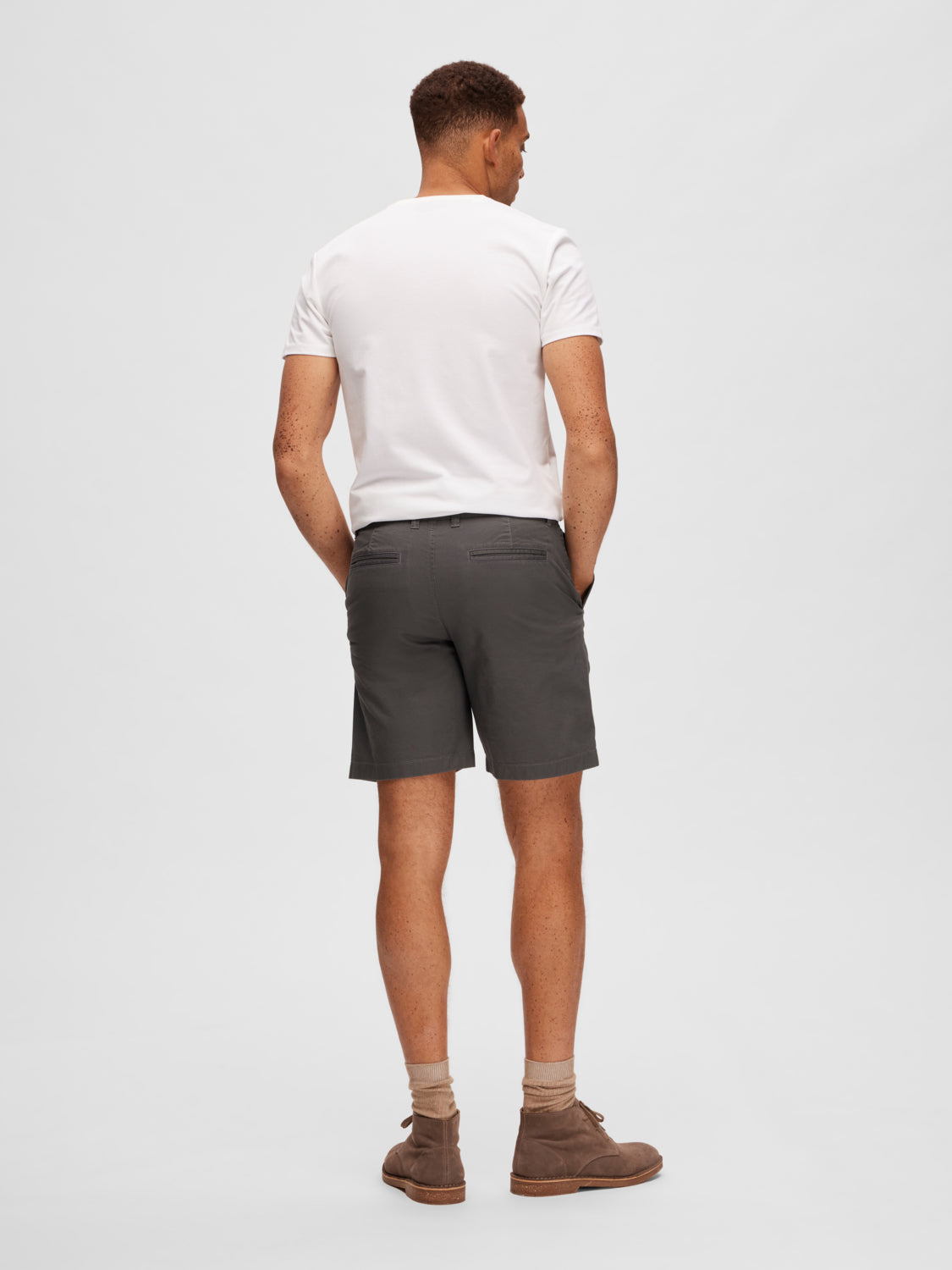 SELECTED HOMME - COMFORT-HOMME Shorts - Dark Shadow