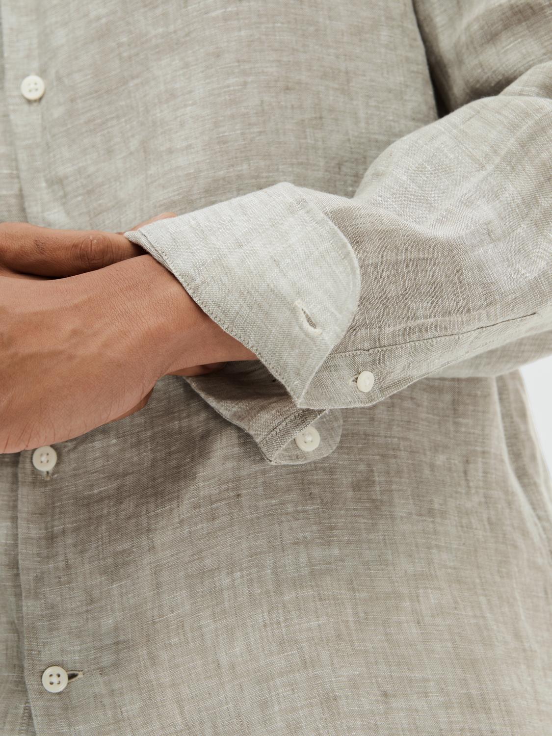 Regular Kylian Linskjorte - Grønn/ Vetiver