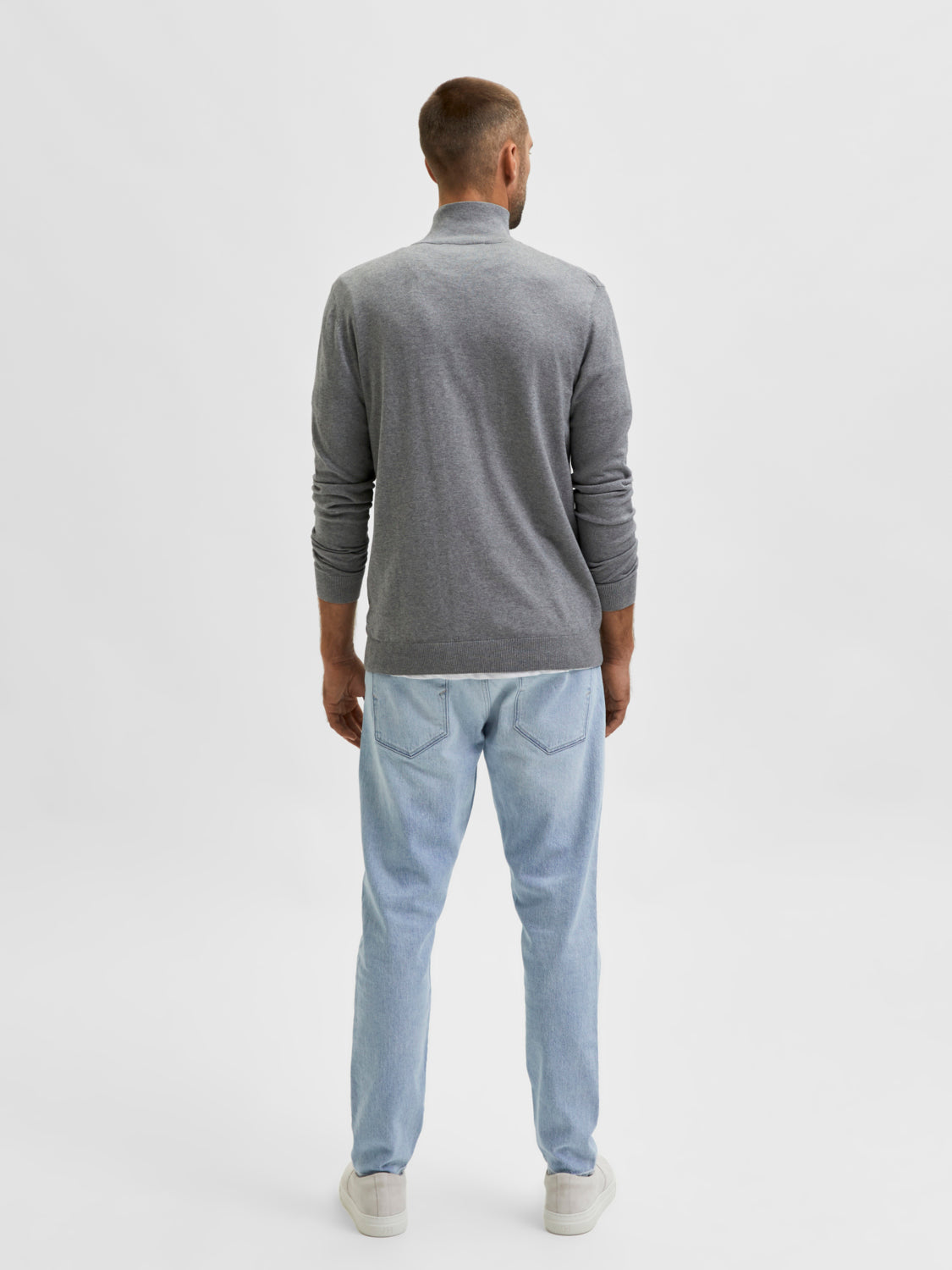 Berg fullzip cardigan - Grå/ Medium Grey Melange