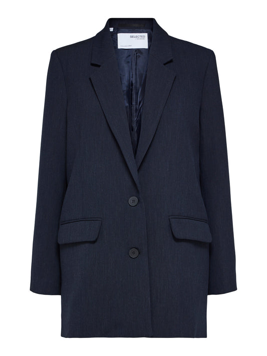 SELECTED FEMME - RITA BLAZER  - MØRK BLÅ